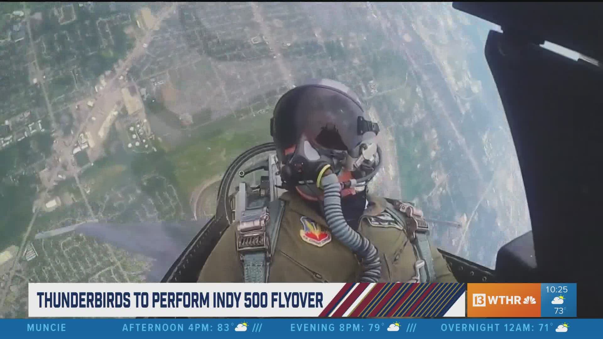 IndyCar driver Ed Carpenter talks with 13News about getting to go up with the USAF Thunderbirds.