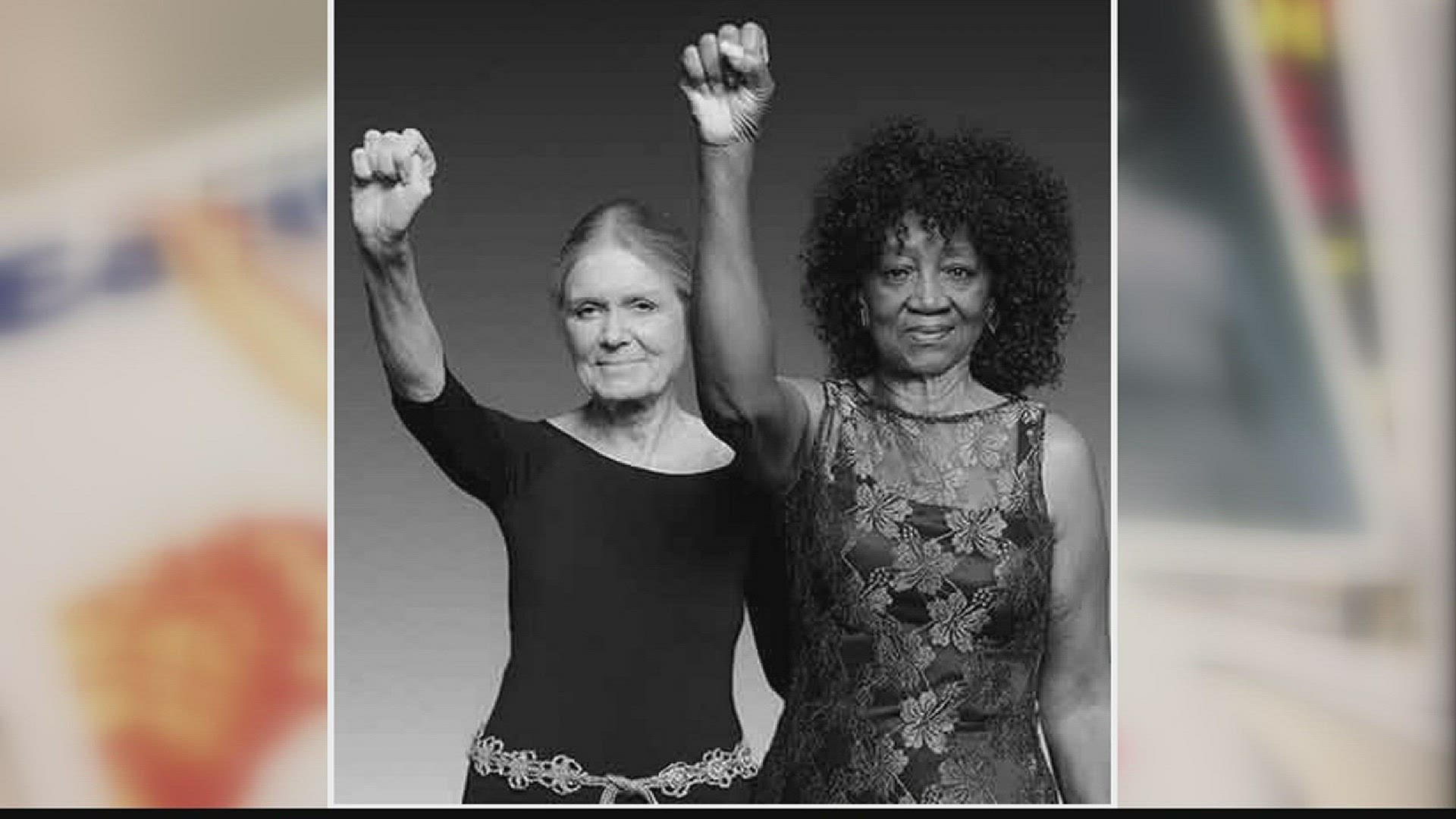 Gloria Steinem and Dorothy Pitman-Hughes recreated a photo they took in the 1970s, symbolizes the feminist movement and fight for equality for women and people of color.