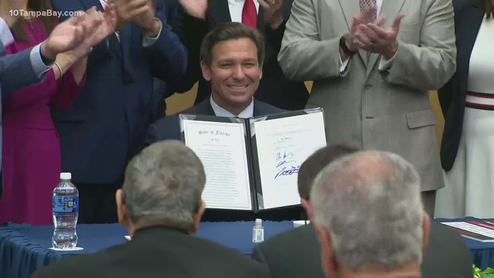 Gov. DeSantis had made this piece of legislation a top priority since early February.