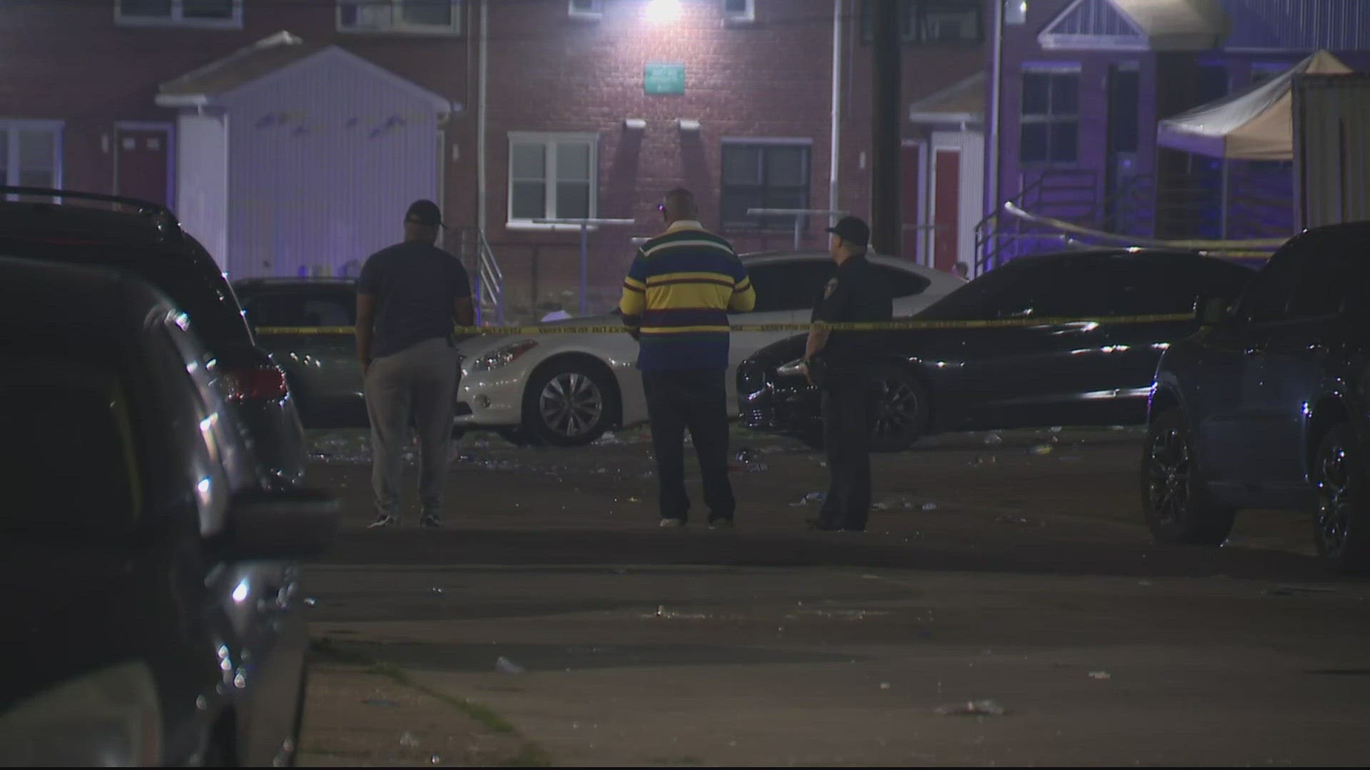 A 18-year-old woman and a 20-year-old man were killed in a shooting at a block party in Baltimore. Twenty-eight others were injured, including three critically.