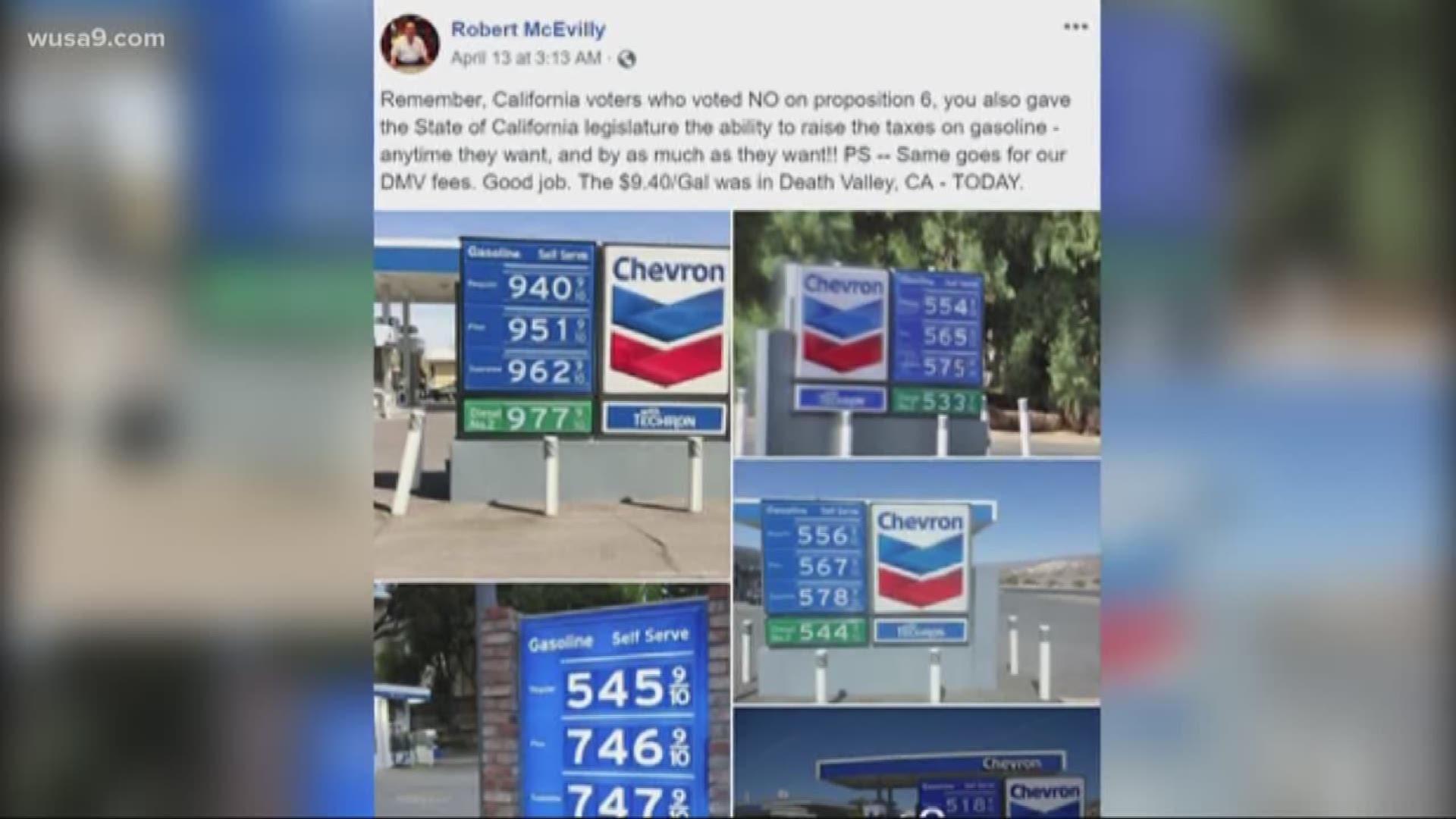 There's disbelief and frustration over a photo on Facebook of gas prices just under $10 per gallon. The Verify team is getting you the facts on this one.