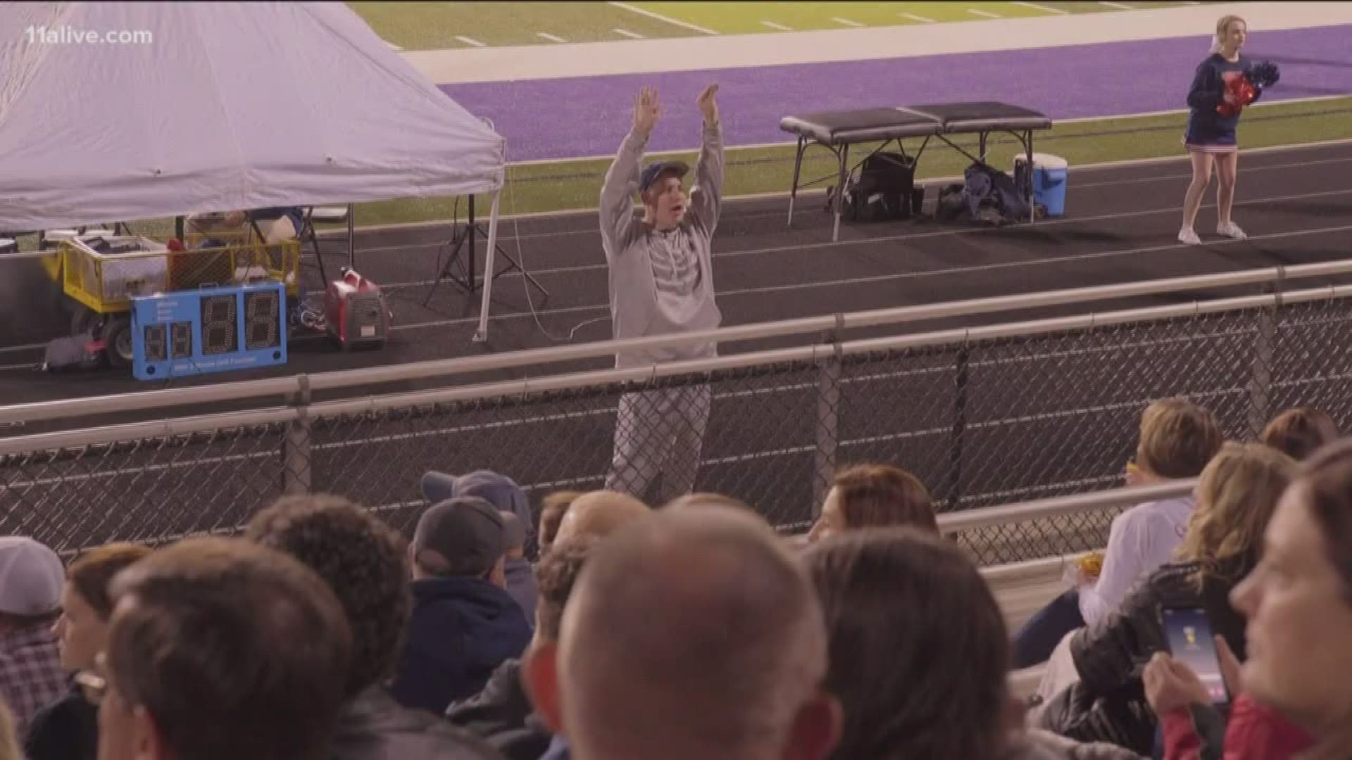 These days, you can still find Logan Pickett on the sidelines of Heritage High School.