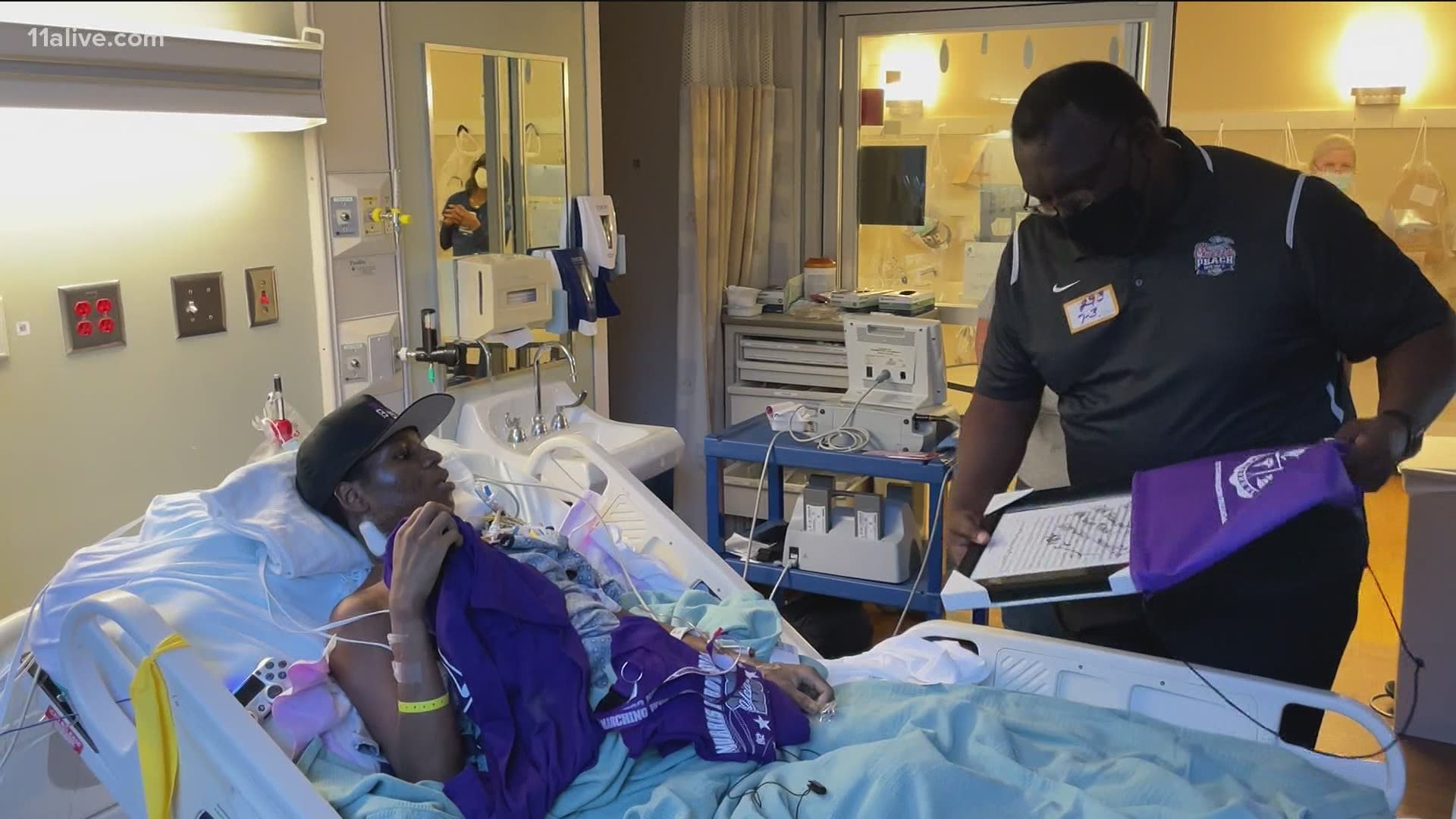Roderick Cochran got the surprise of a lifetime over the weekend. He met two notable members from the popular film “Drumline” at Emory Saint Joseph’s Hospital.