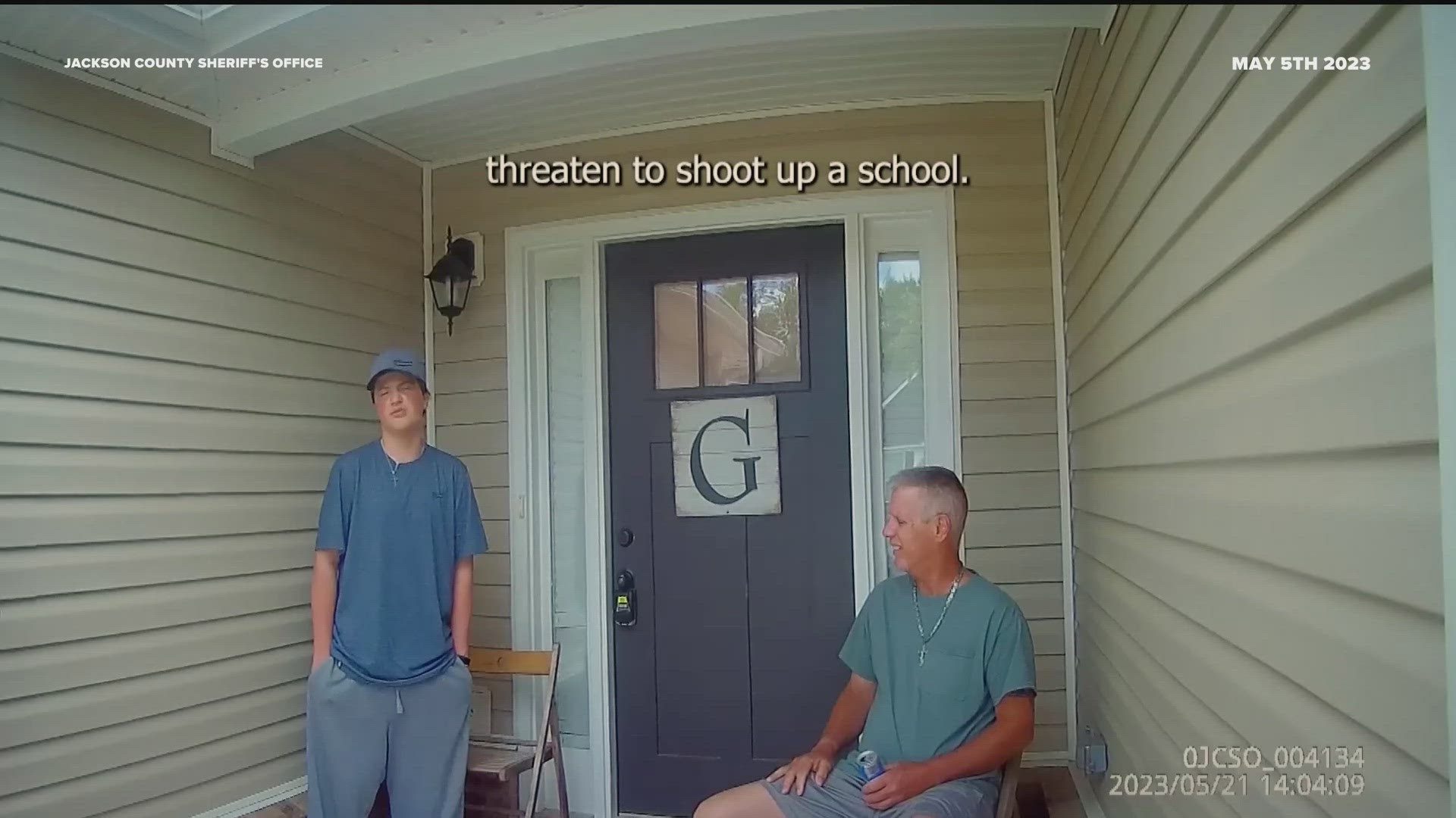 Colt Gray and his father, Colin, who are both charged in connection to the Apalachee High School shooting, are questioned over an FBI tip involving a school threat.