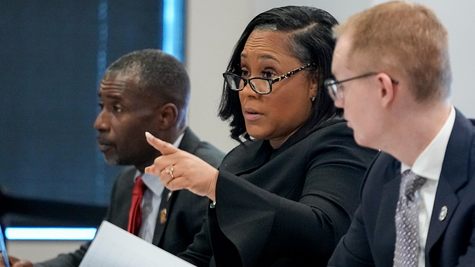 Fulton County DA, Fani Willis read the names aloud of the 19 defendants indicted in Georgia's election probe during a press conference Monday night.