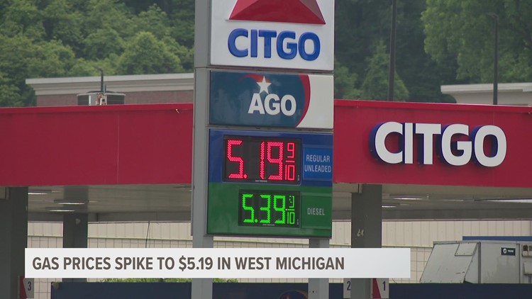 Gas prices spike in Michigan, but an expert says we can expect temporary relief soon