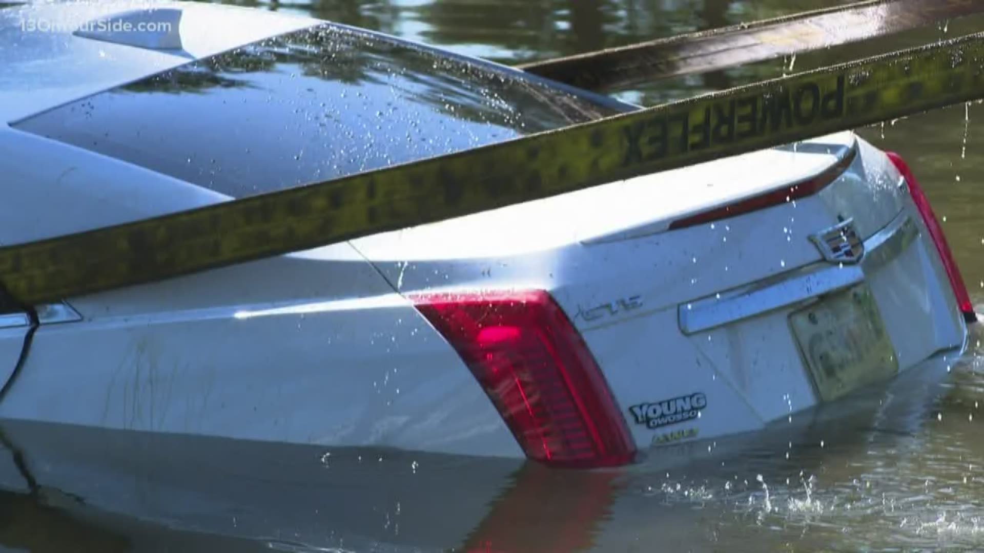According to police, the driver had a medical emergency and drove his car into the water.