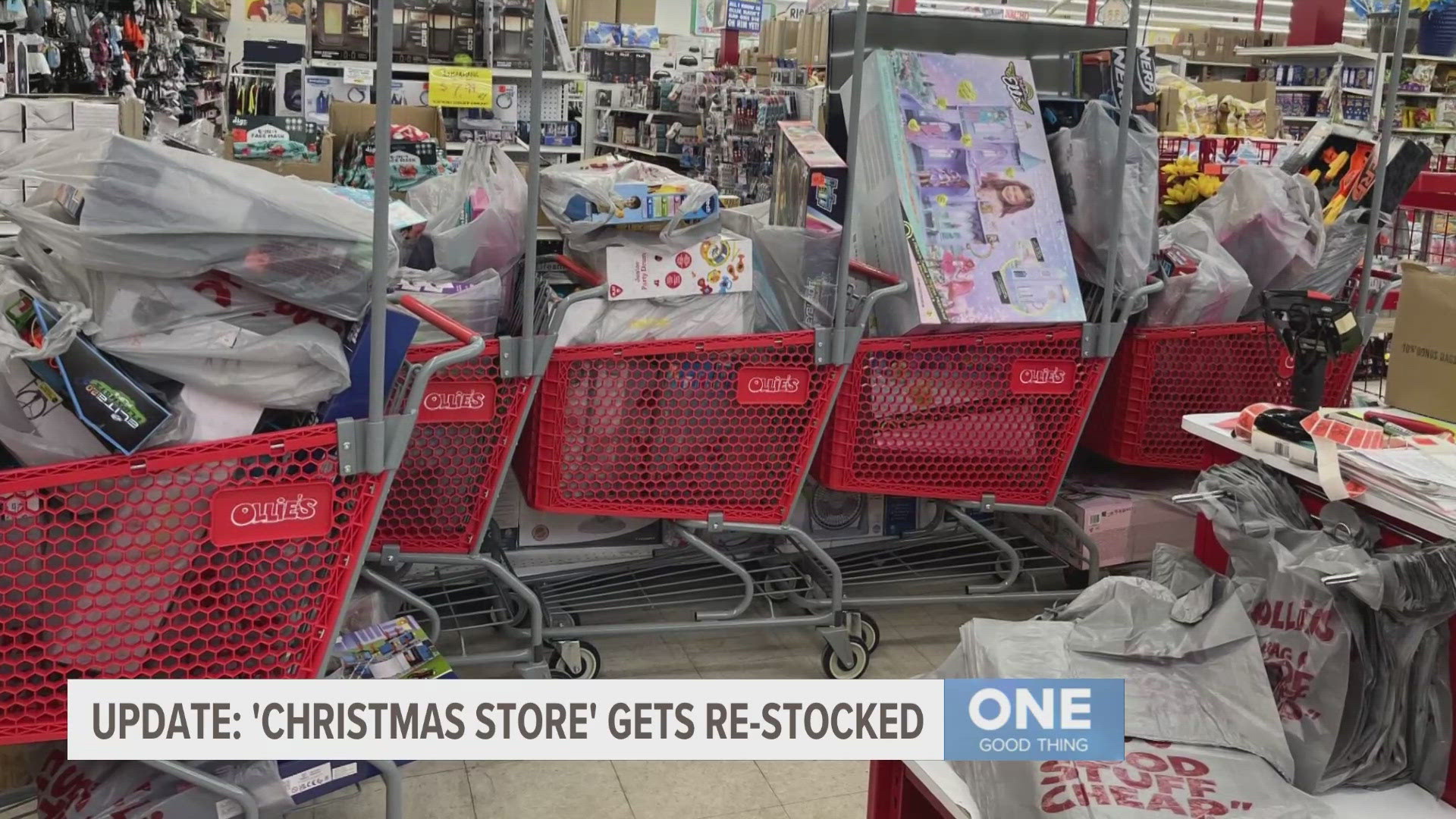 The Northeast Christmas Store at St. Alphonsus in Grand Rapids offers shoppers a deep discount on toys for their kids, but on Wednesday night they ran into a snag.