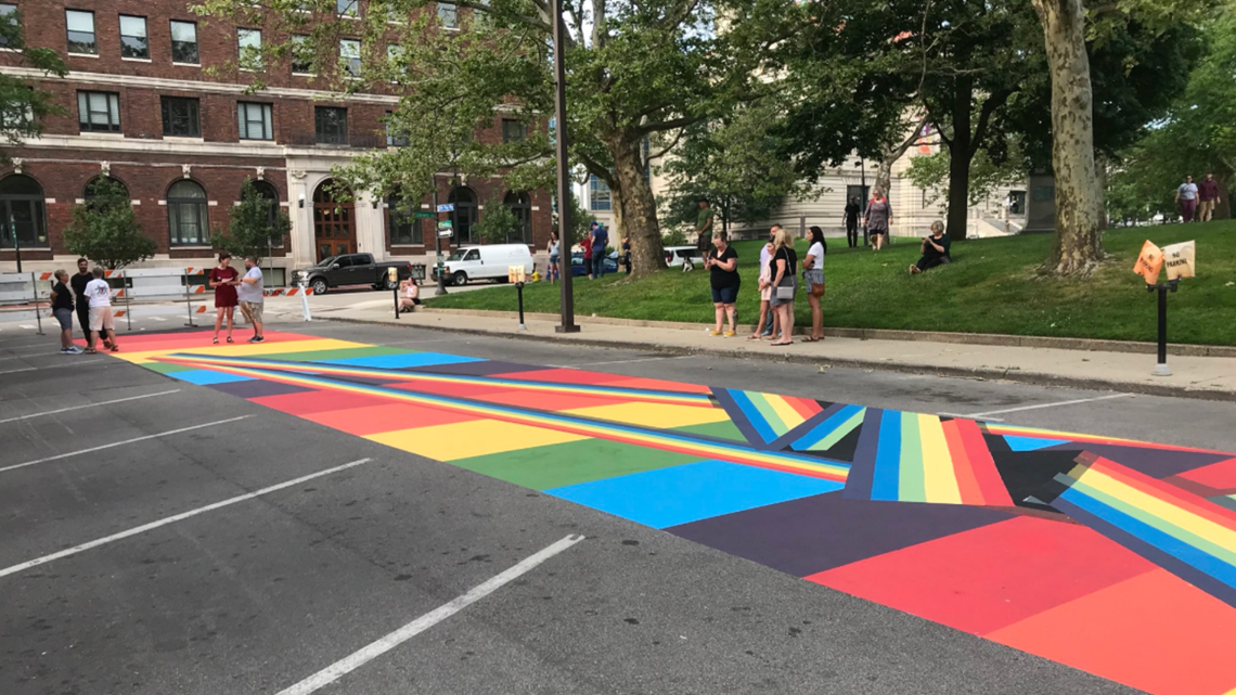 'Rainbow Road' Pride mural debuts in downtown Grand Rapids