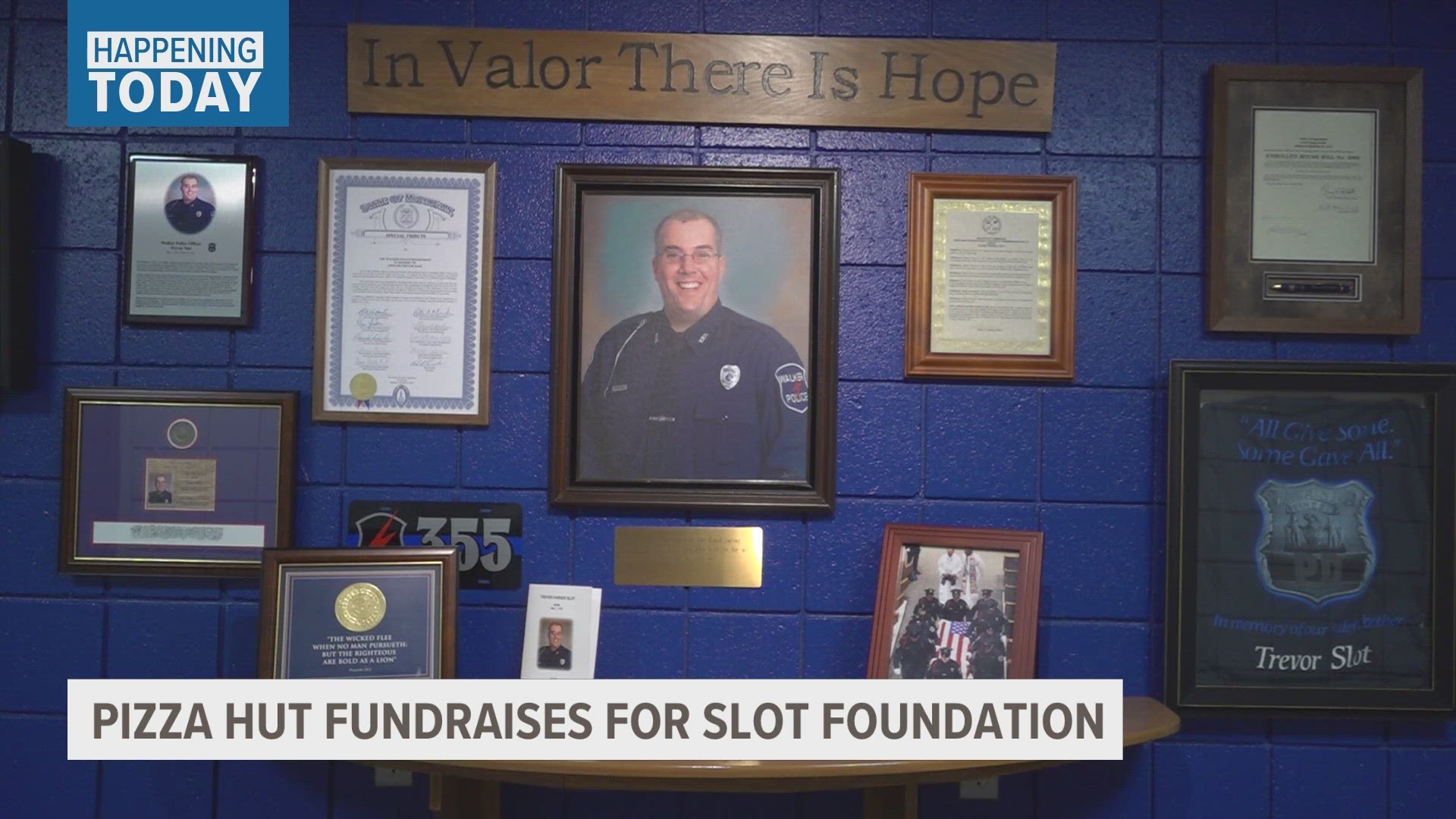 A percentage of sales are going to the Trevor Slot Foundation, which awards scholarship money to college students entering police academies.