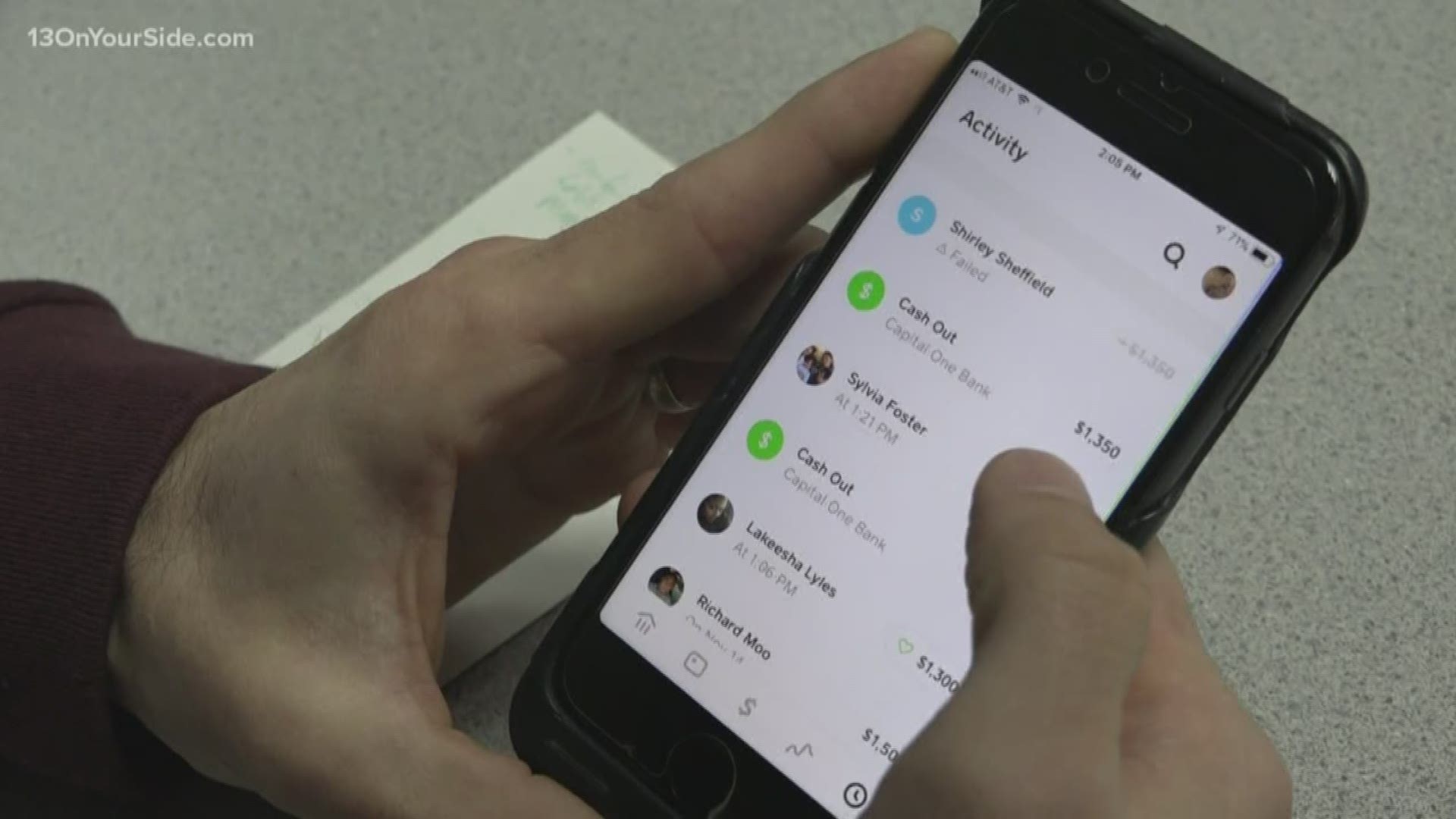 Cash App is an easy way to pay friends or family instead of carrying cash, but James Sackett says he'll never use it again after $10K was stolen from him.