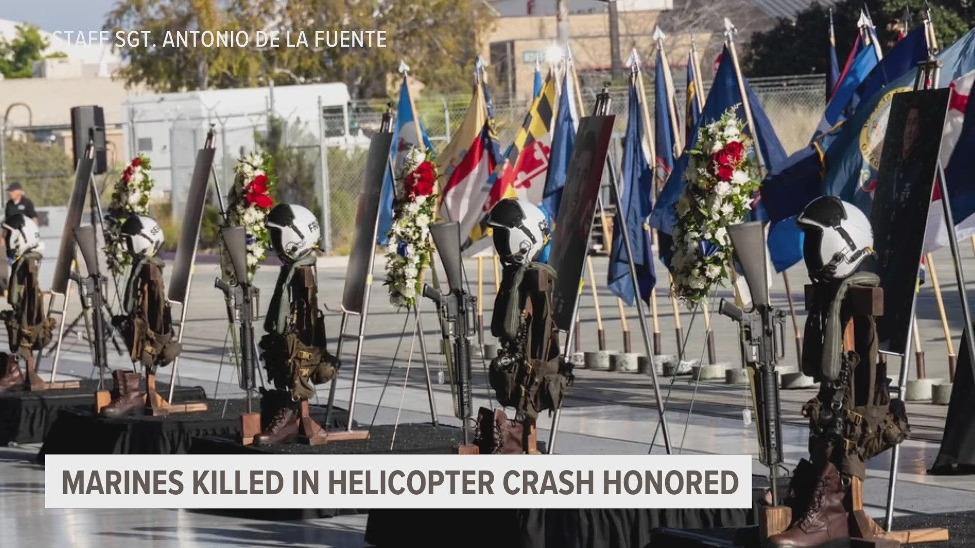 Memorial held to honor Marines killed in CA helicopter crash