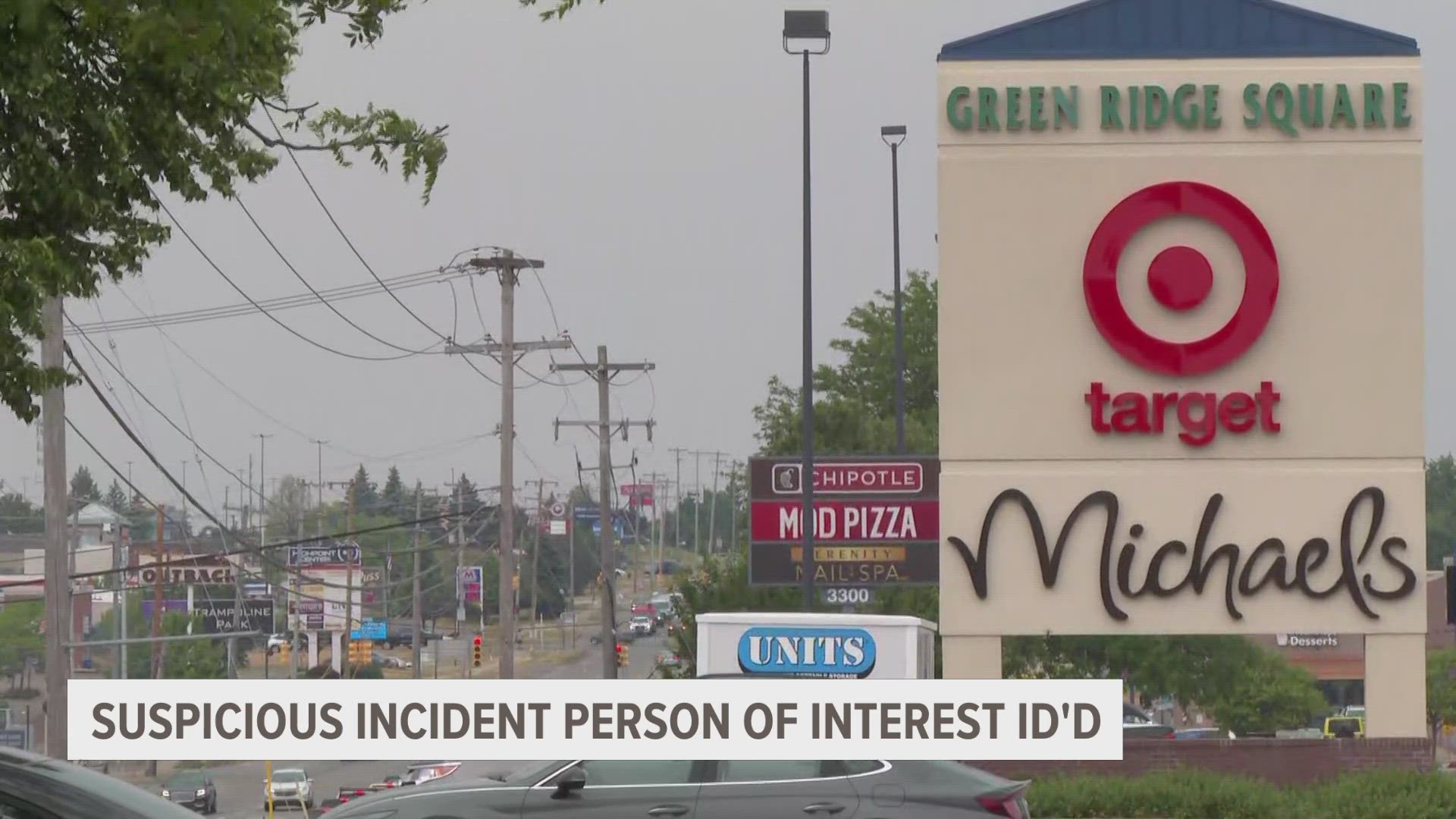 Walker Police identified the man as a person of interest after a 'suspicious' encounter near the dressing room area of the Target on Alpine Avenue in Walker.