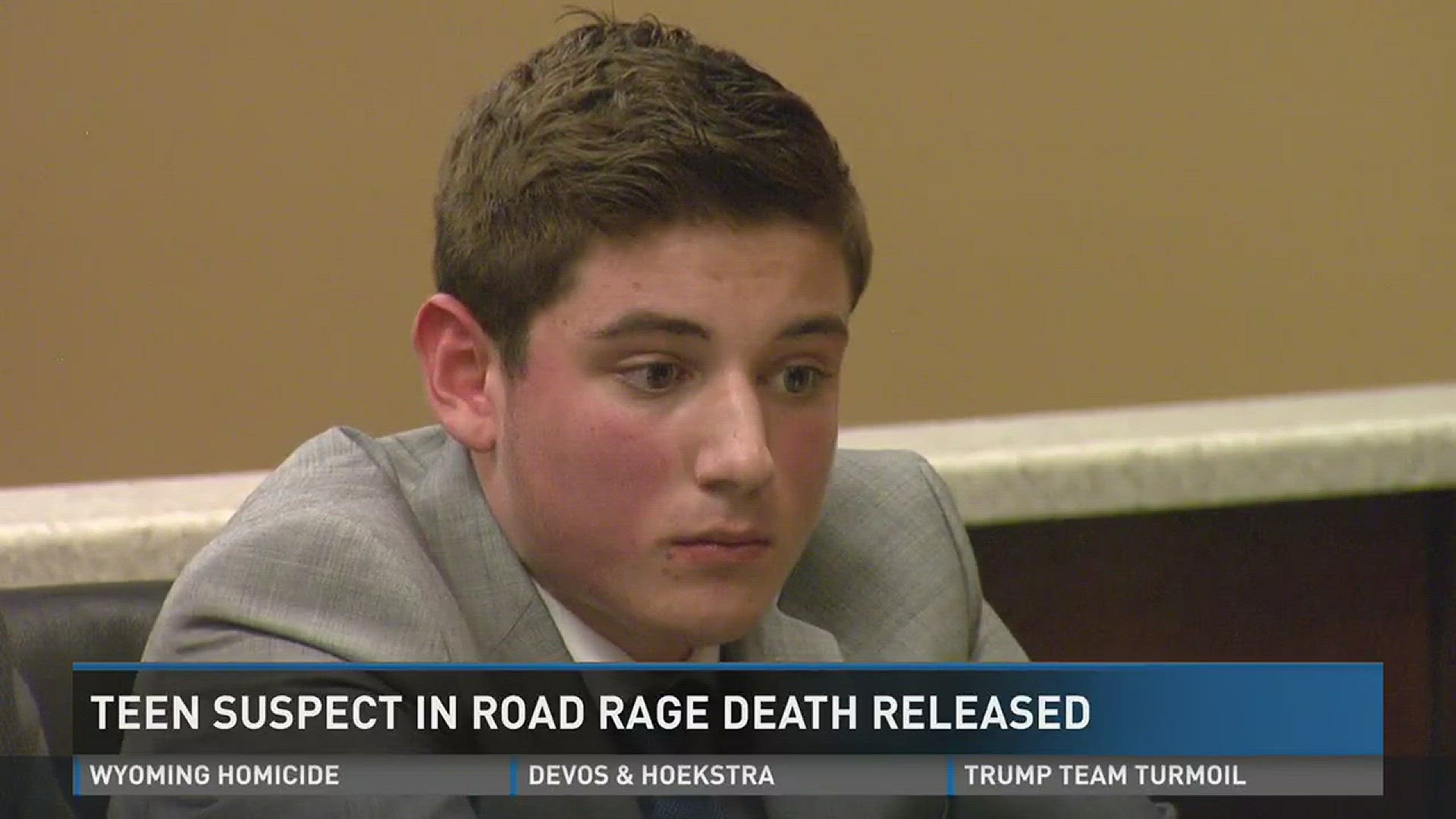 The teenager charged in the alleged "road rage" death of a Kent County man is now free on bond.