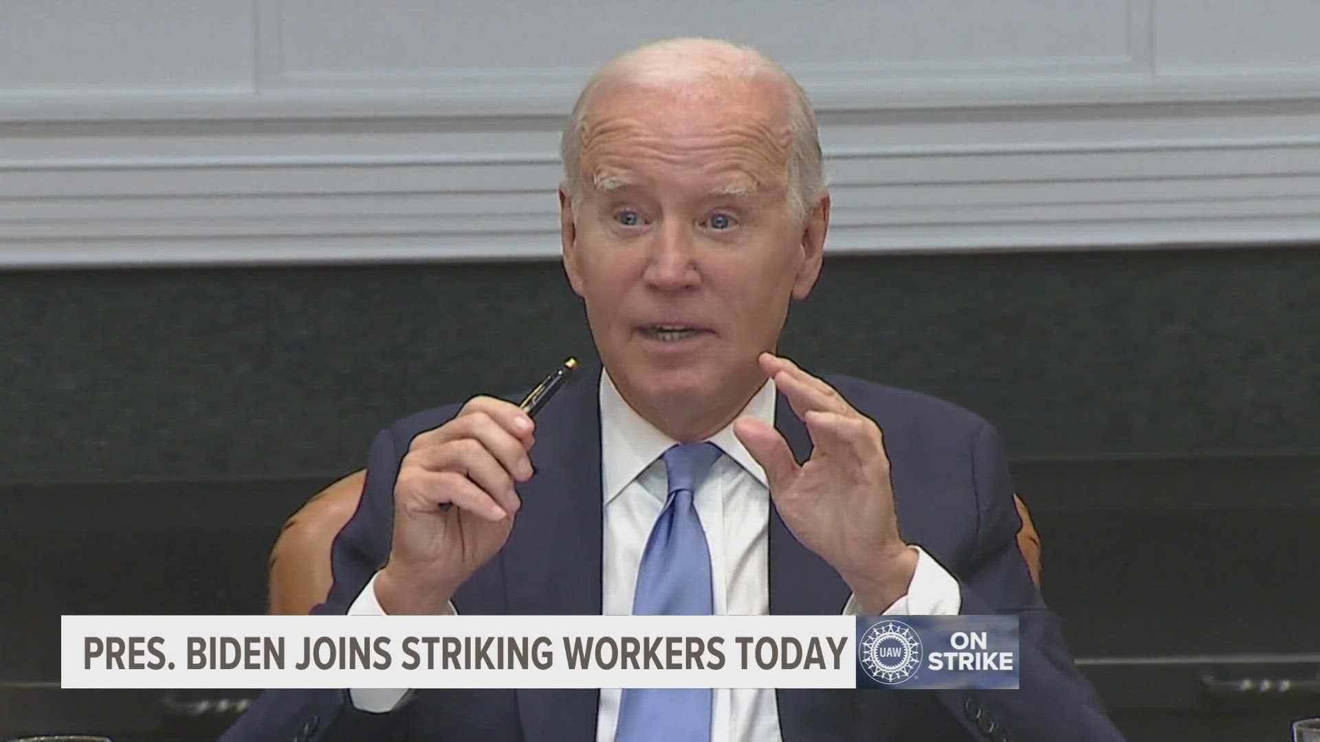 Biden will not have any part in the ongoing negotiations between the UAW and automakers, but will show solidarity with the working class.