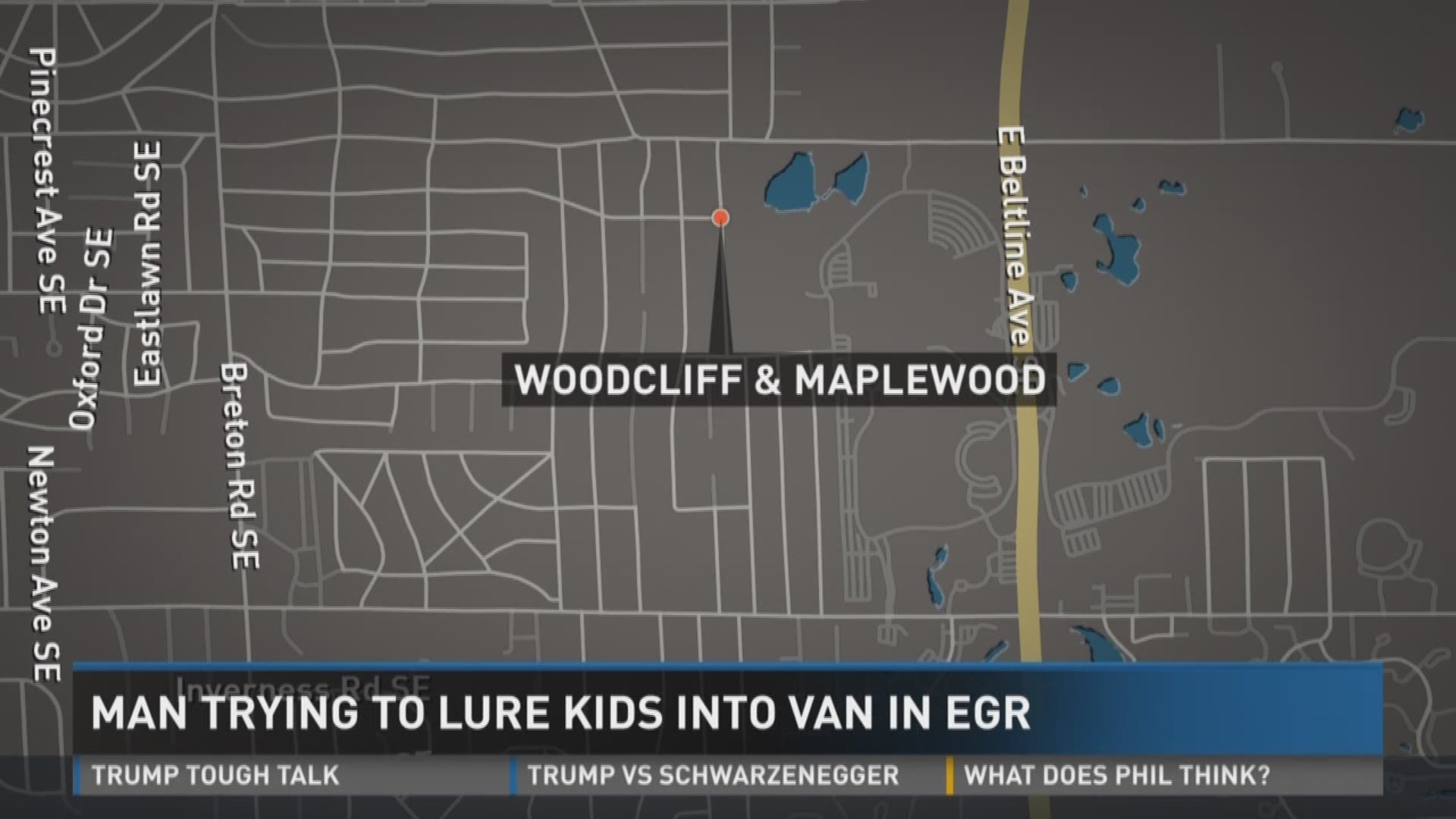 Man trying to lure kids into van in EGR