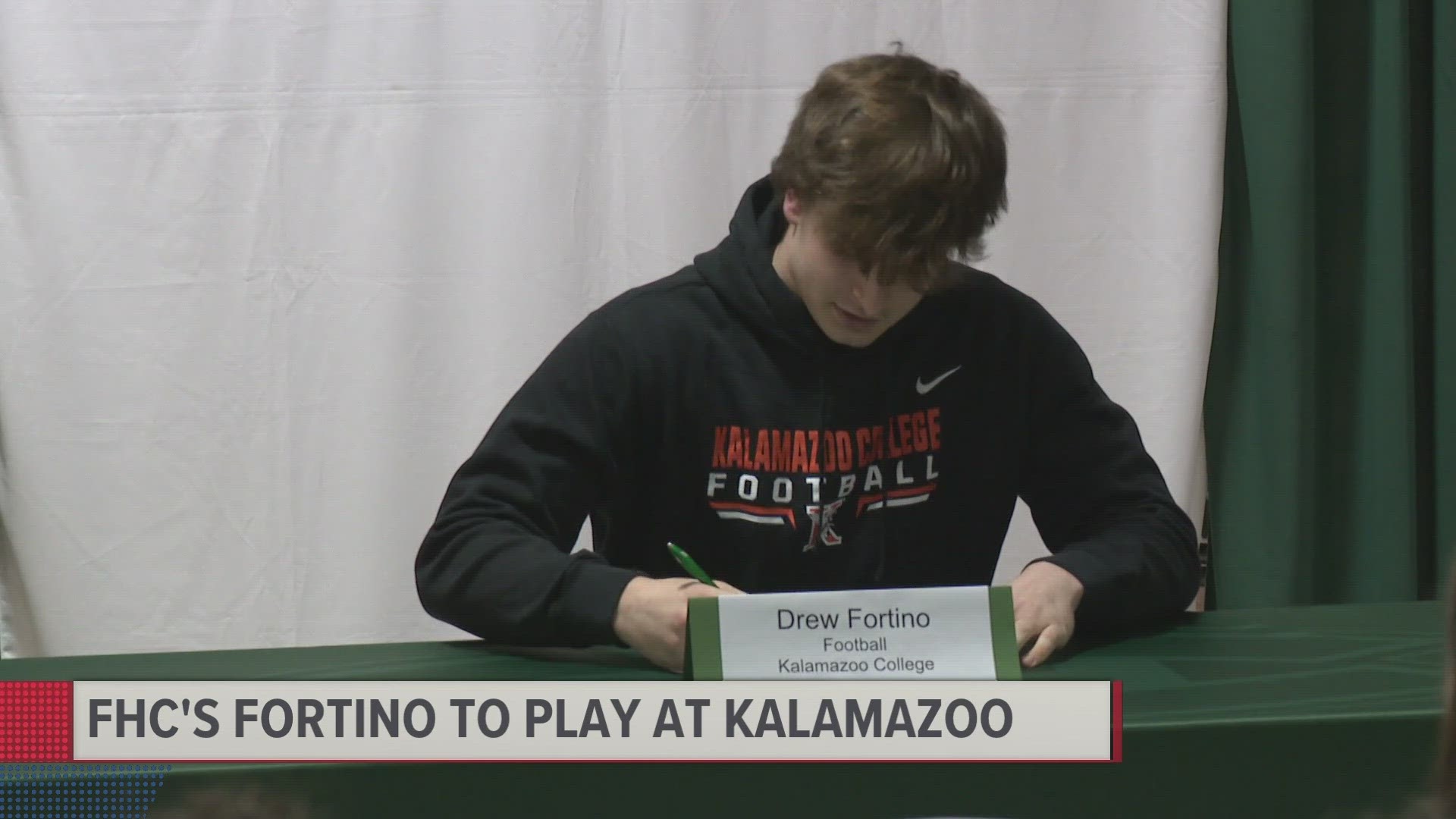 Forest Hills Central senior Drew Fortino will play ball at Kalamazoo College.