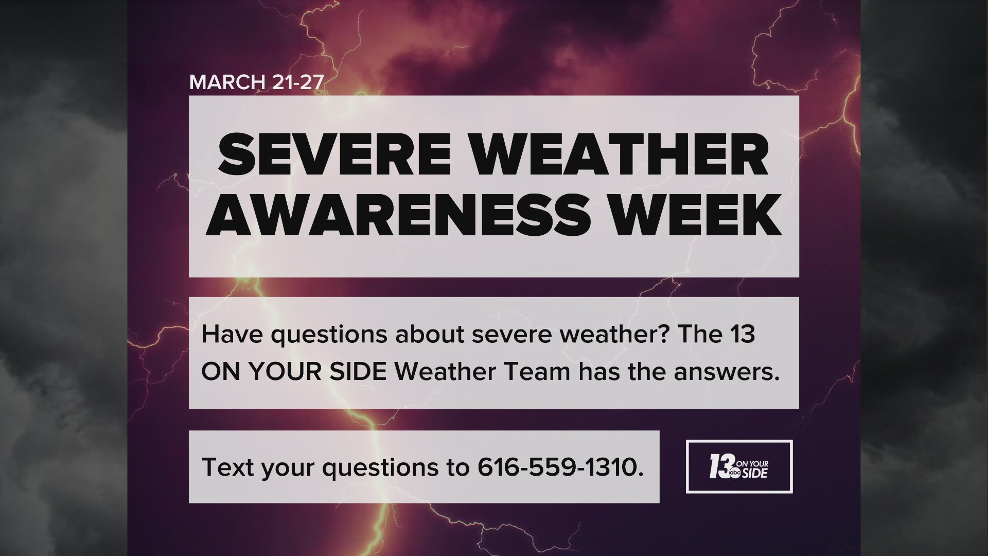 This outbreak Is a reminder us that with Spring officially arriving on Saturday, it's time to switch gears from winter preparedness to severe weather readiness.