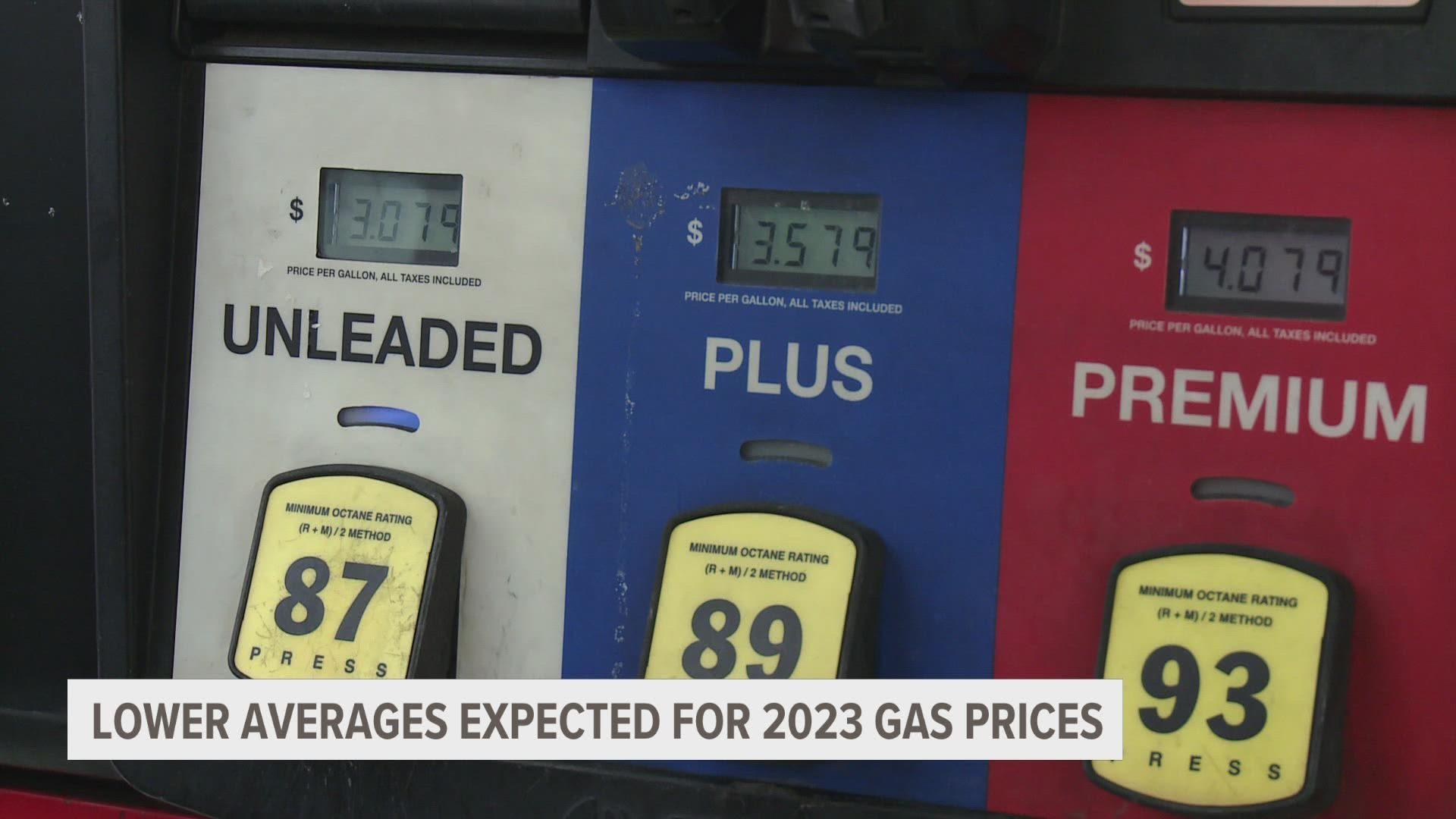 As we approach 2023, drivers could see lower than average gas prices compared to this year.