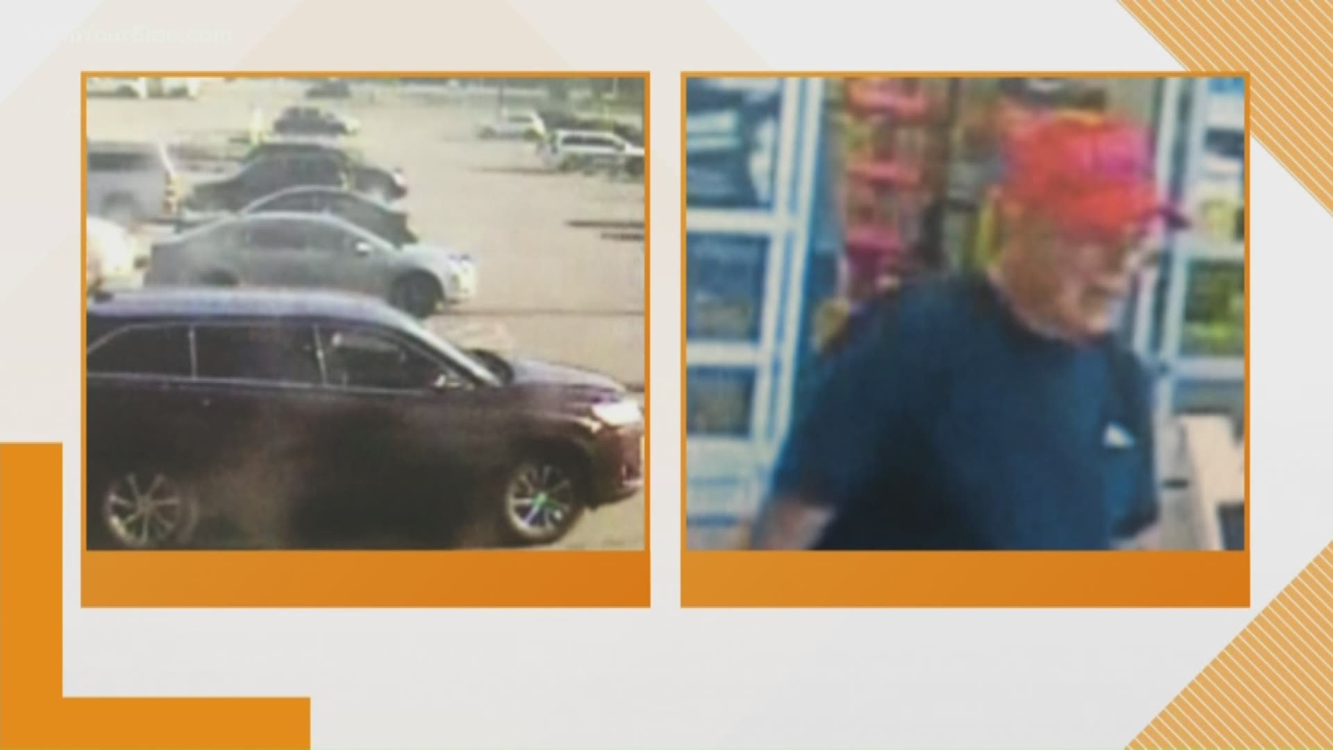 Authorities in Ludington are looking for the driver who crashed into a parked vehicle in the Walmart parking lot Saturday. Troopers say surveillance video picked up the driver inspecting the damage in the incident before going inside and shopping.