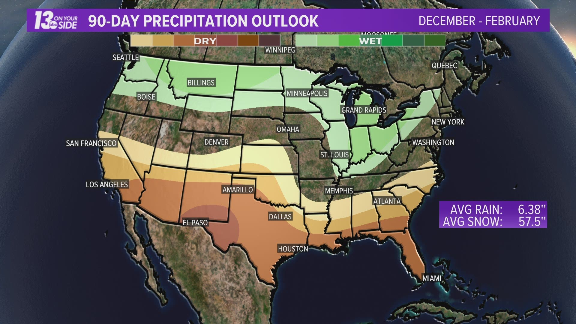 The winter weather outlook for West Michigan is still looking likely for more rain or snow when compared to normal. Meteorologist Michael Behrens has an update.