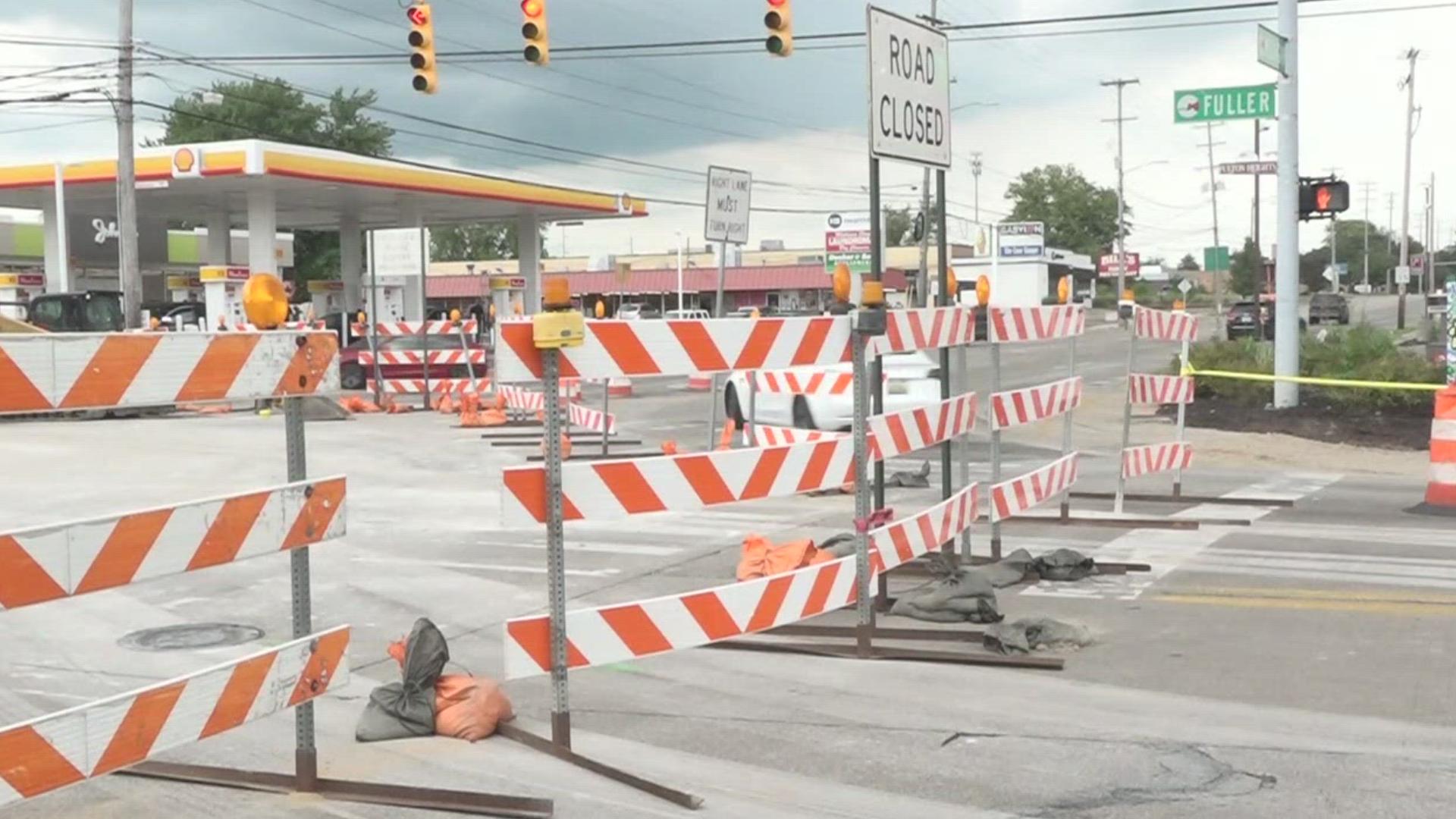 The Michigan Street and Fuller Avenue intersection was closed for more than two weeks while crews worked on sewer repairs. Tuesday, both directions are back open.