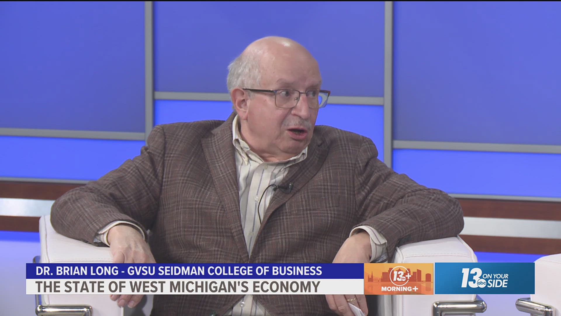 Dr. Brian Long from Grand Valley State University said the economy remains "marginally positive" amid tariff tensions and global concerns. He joined us to explain.