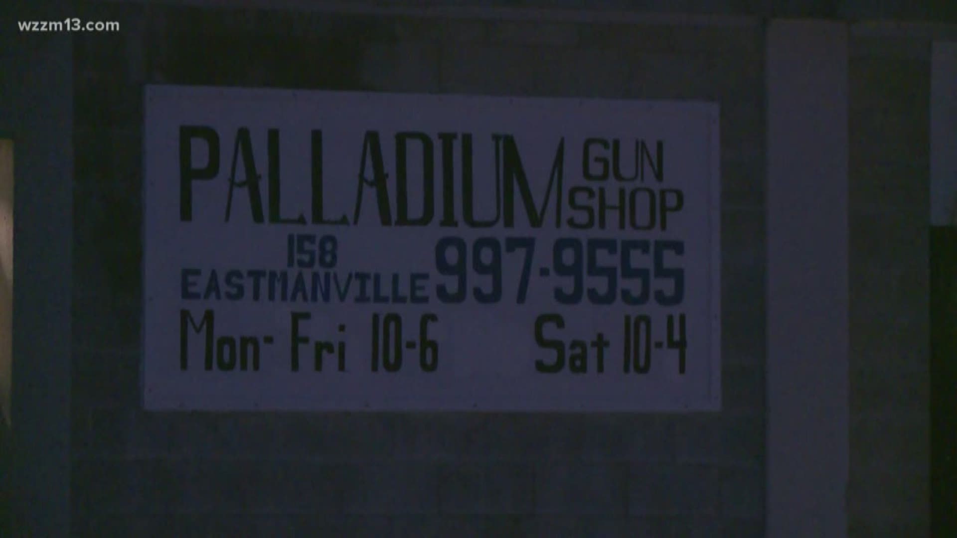 The Palladium Gun Shop in Coopersville was broken into earlier this week and 10 guns were stolen.
