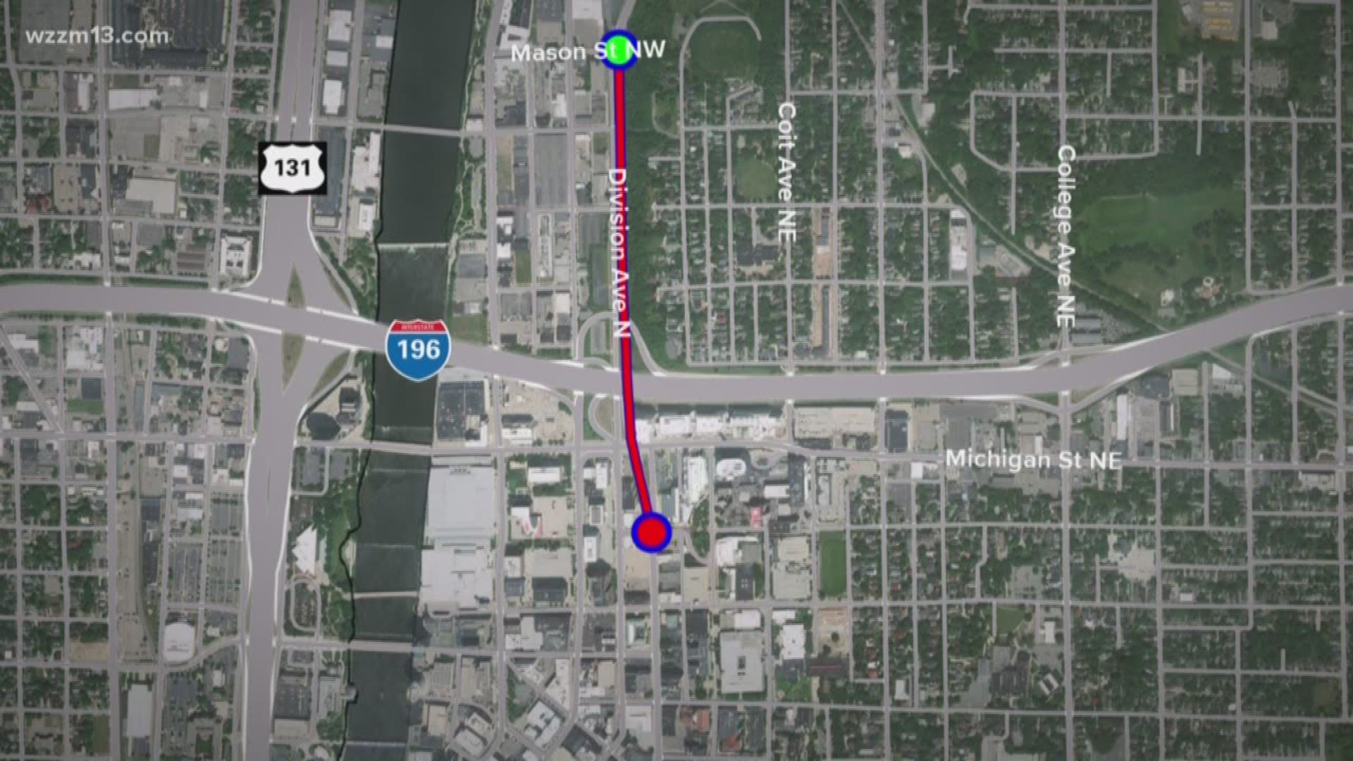 The next phase of ongoing work to construct a new westbound I-196 on-ramp will close Division Avenue North for a month. Beginning Monday, June 3, Division Avenue North will be closed between Mason and Crescent streets. The closure is expected to go through July 4.