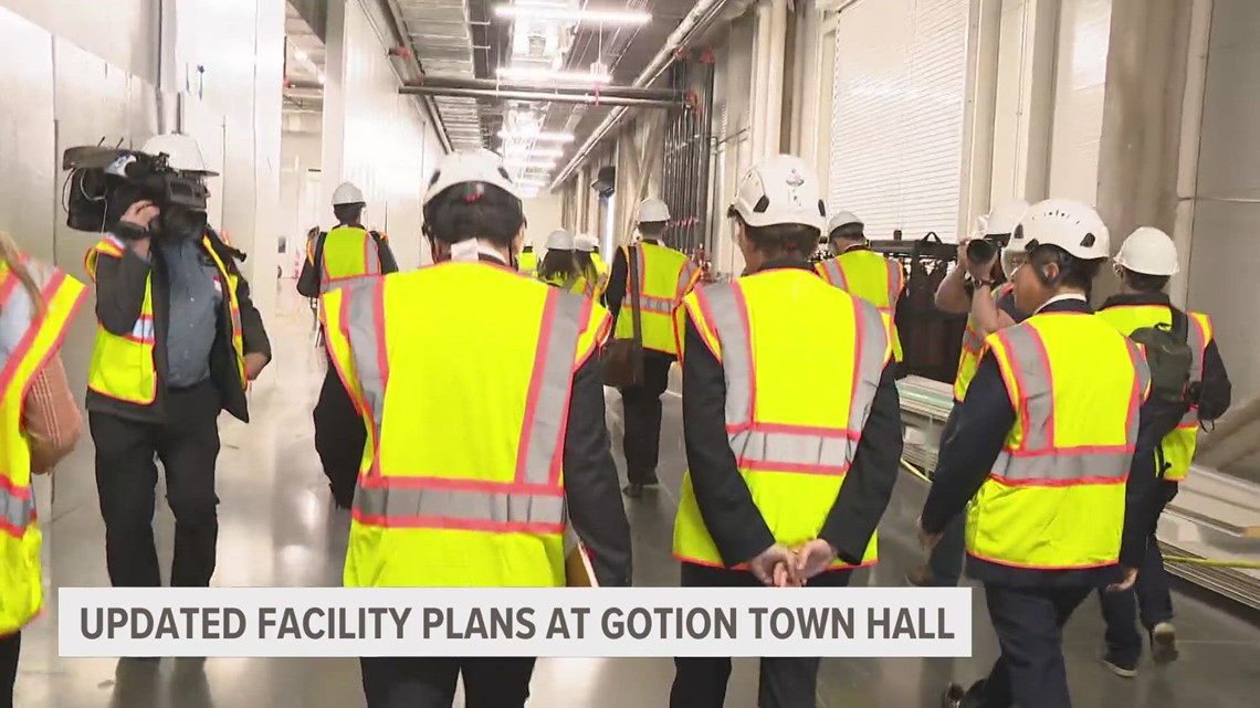 Town hall shows updated plans for Gotion facility | wzzm13.com