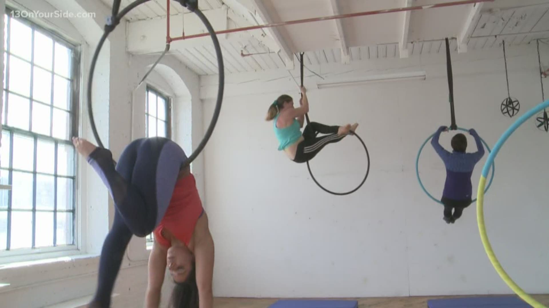 Zeal Aerial Fitness offers silk, hoop and aerial yoga