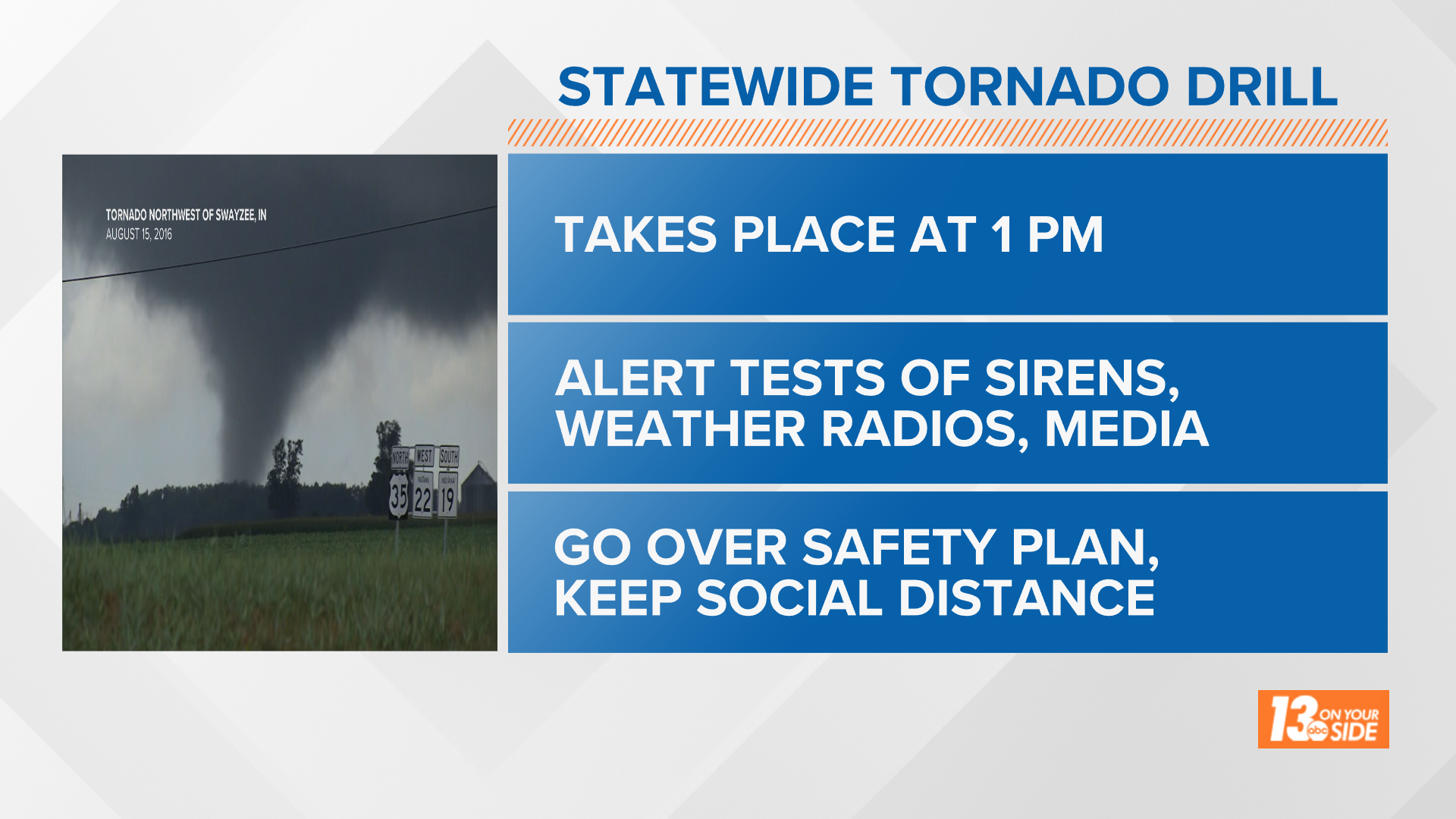 Statewide tornado drill at 1 p.m. Wednesday | wzzm13.com