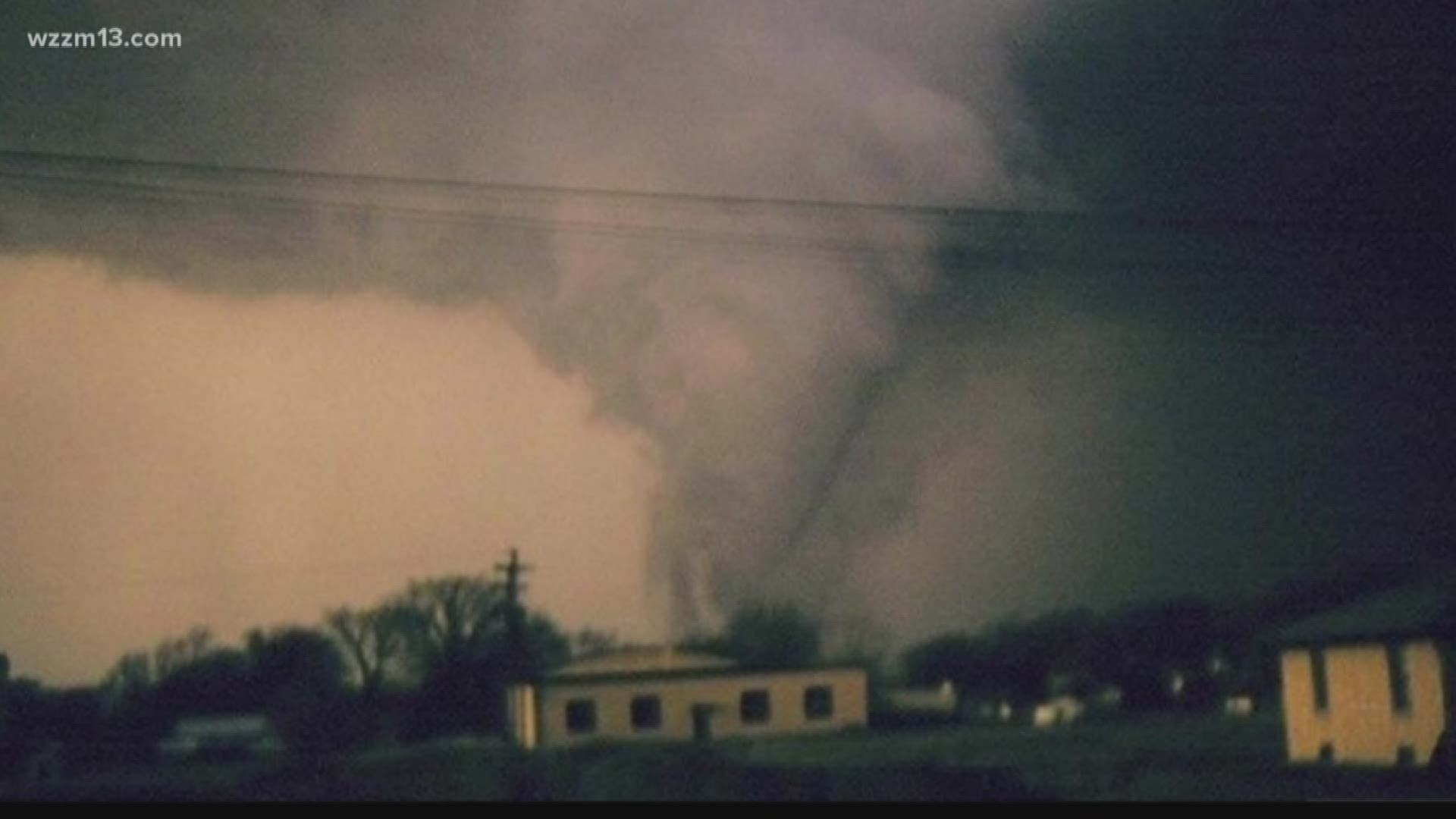 Today marks the 54th anniversary of the Palm Sunday tornado outbreak, one of the worst in Michigan's history.
April 11, 1965 is remembered as one of the worst tornado outbreaks in Michigan history. 53 people were killed and hundreds hurt when a dozen tornadoes touched down across the state, including Kent County.
53 people were killed and hundreds hurt when a dozen tornadoes touched down across the state, including Kent County.