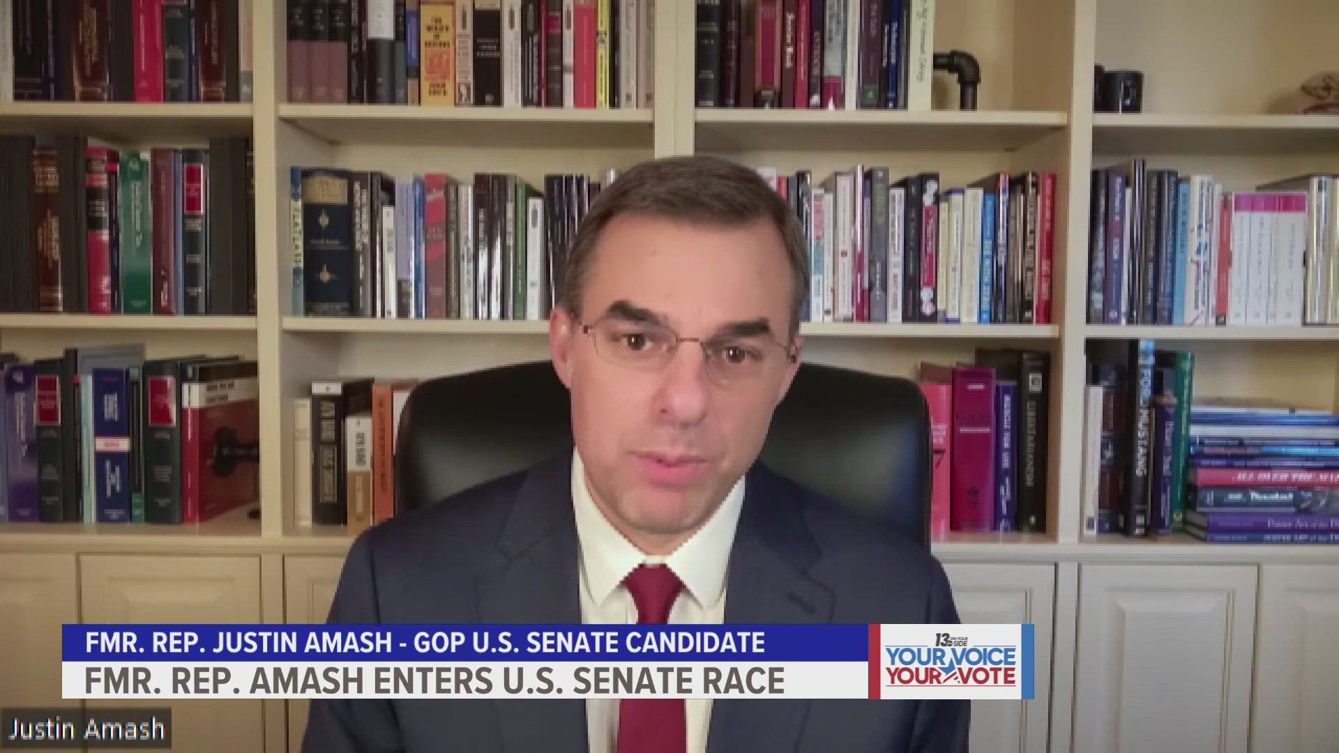 Justin Amash, who lists his party affiliation on X as Libertarian, announced he will be running in the Republican primary for Michigan's open U.S. Senate seat.