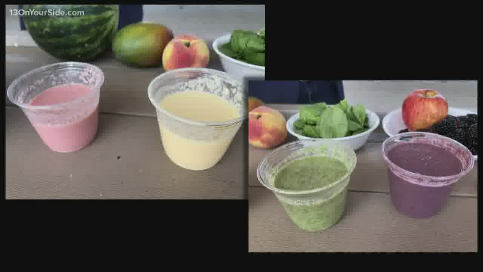 The summer is, unfortunately, coming to an end. So, if you've got leftover produce that you need to use up -- we've got the perfect recipes for you today. 
 We stopped by the Muskegon Farmers Market to meet registered dietitian Grace Derocha, who shared some delicious and nutritious end of summer smoothies.