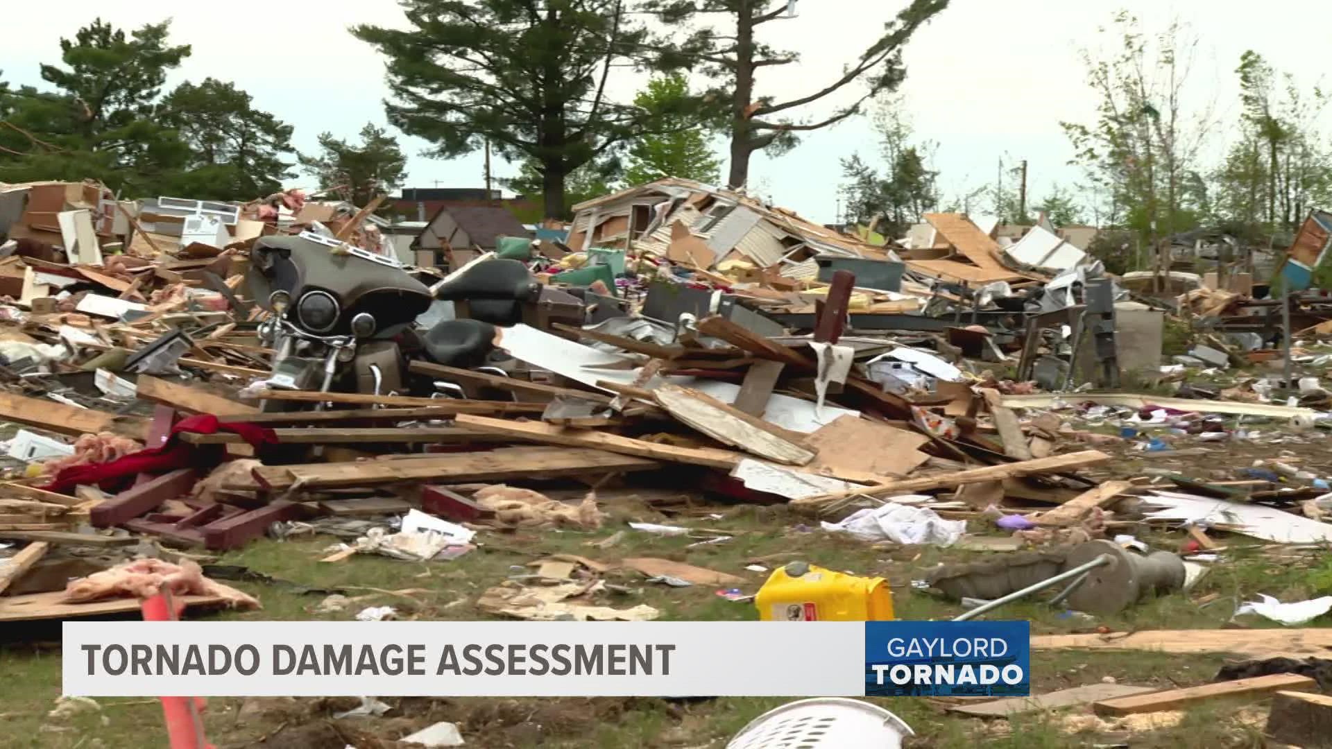 The collected damage totals and impact data will be used to determine whether the disaster meets the criteria that would warrant federal assistance.