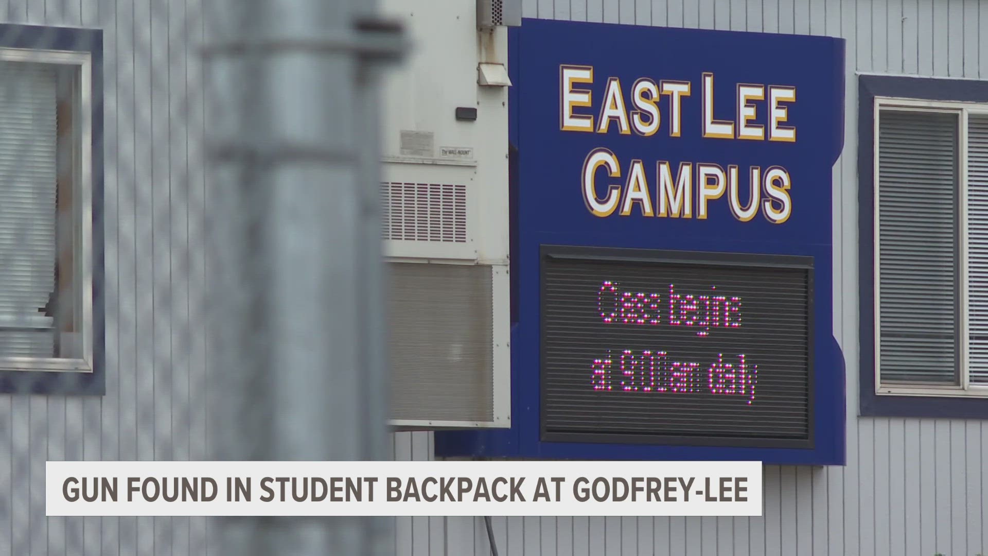 Some rumors circling around alerted staff to the danger, and that's when they found a handgun in the student's backpack on Godfrey-Lee Schools East Lee Campus.