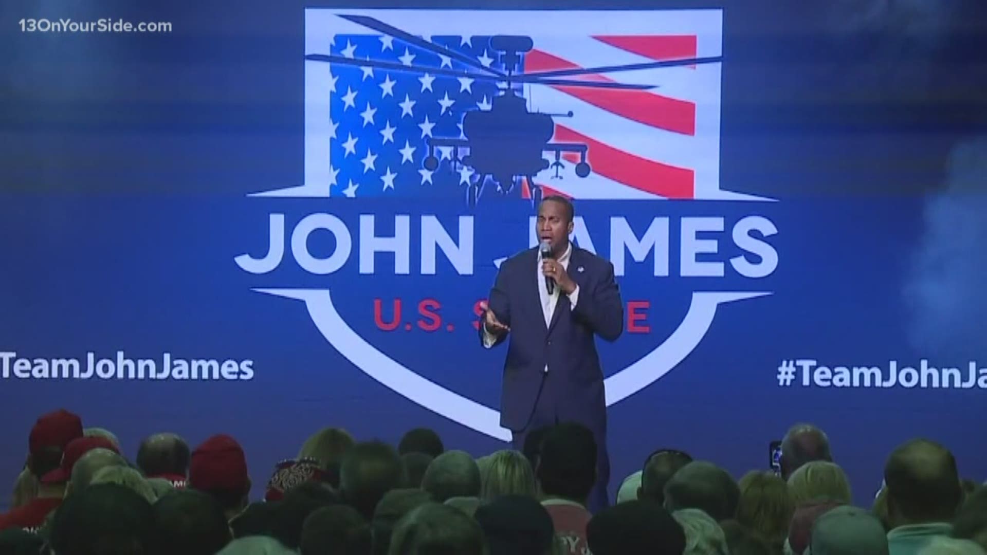 Republican Senate candidate John James collected more than 23, 500 signatures to put him on the ballot.