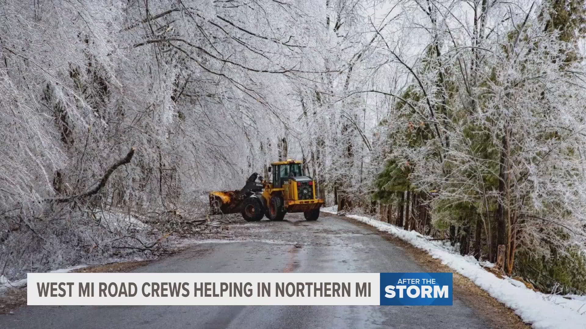 The Kent County Road Commission said they'll be in northern Michigan for about a week. 
