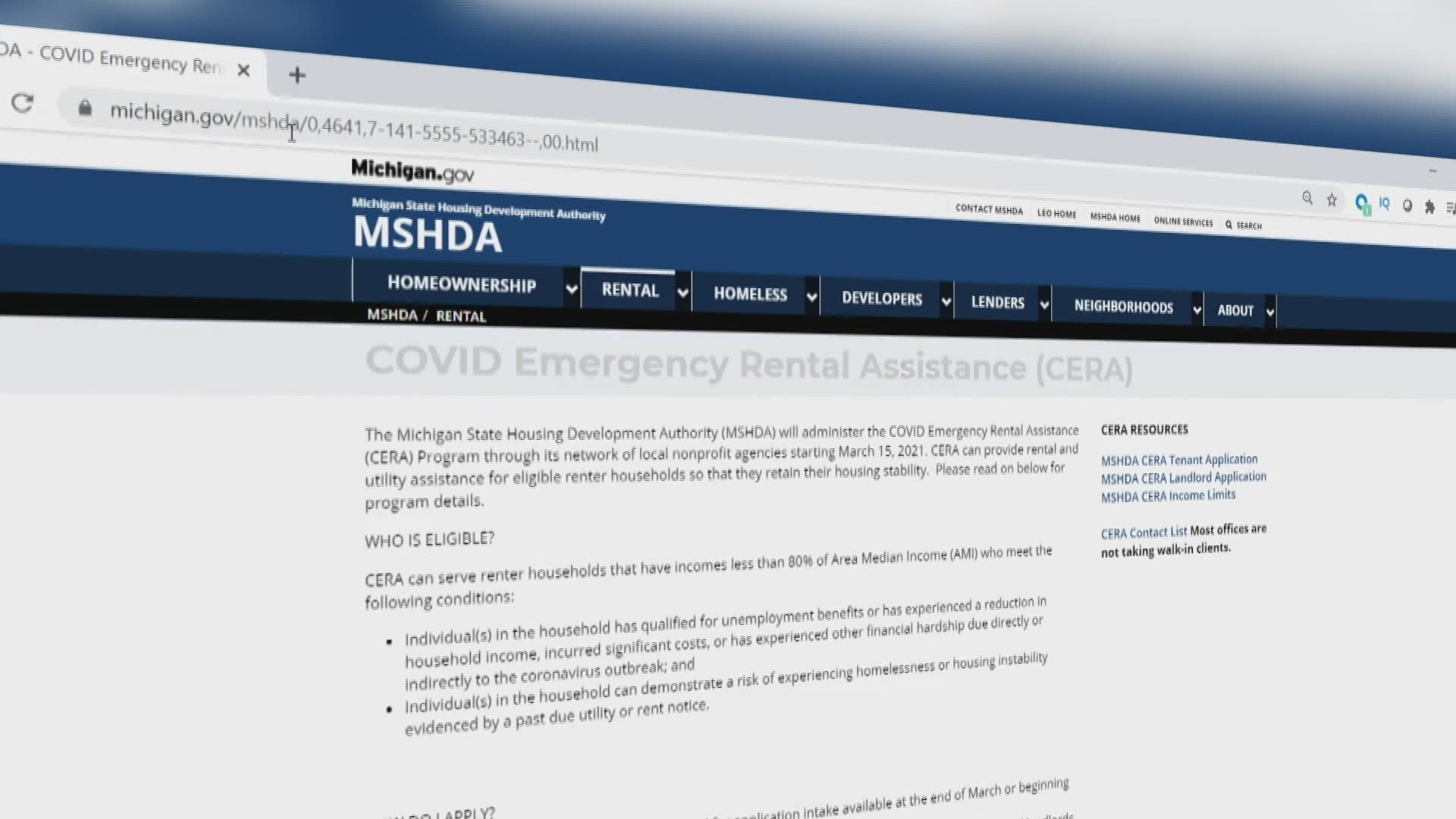 Today the state of Michigan announced a $622 M rental relief fund that's expected to help tens of thousands of families.