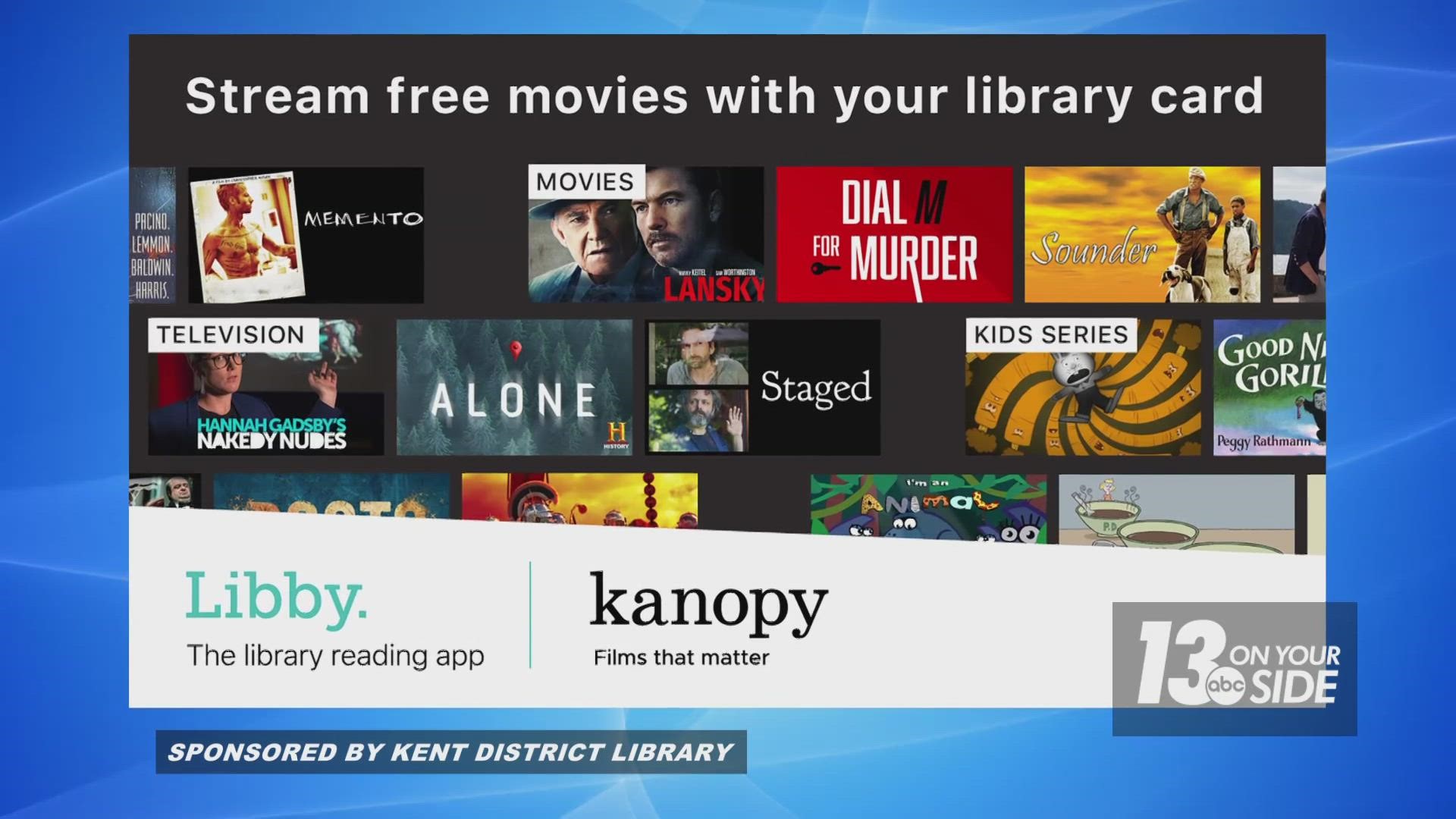 Kanopy’s selection offers something for everyone, from award-winning indie films and documentaries, to foreign films, popular cinema, children’s shows and more.