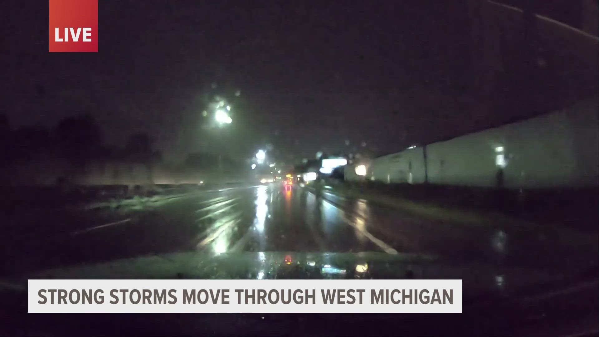 Grand Rapids has been hit with heavy rain most of Wednesday night.