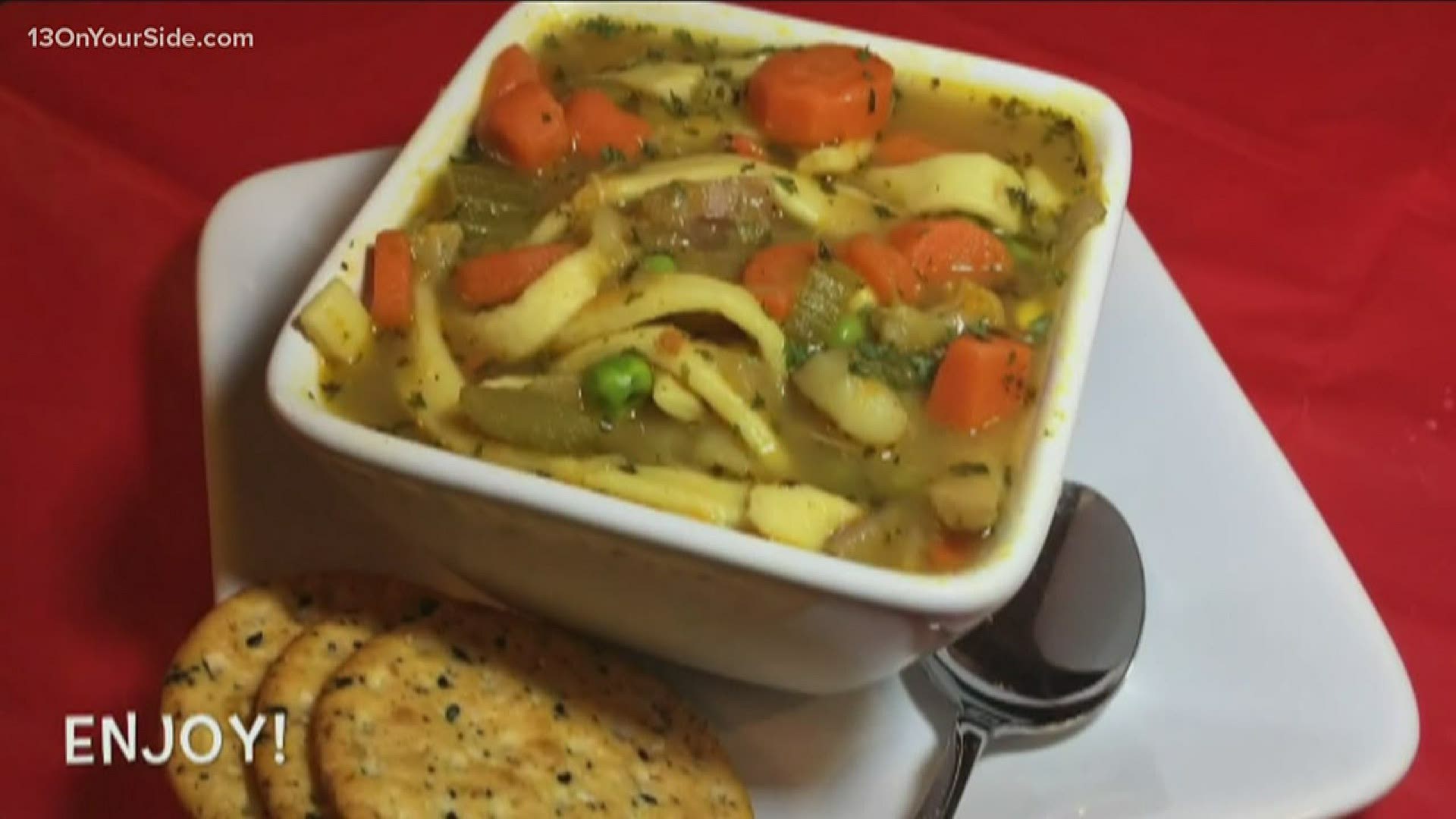 With the cold temperatures swooping in, this turkey noodle soup might be the perfect recipe for a night at home.