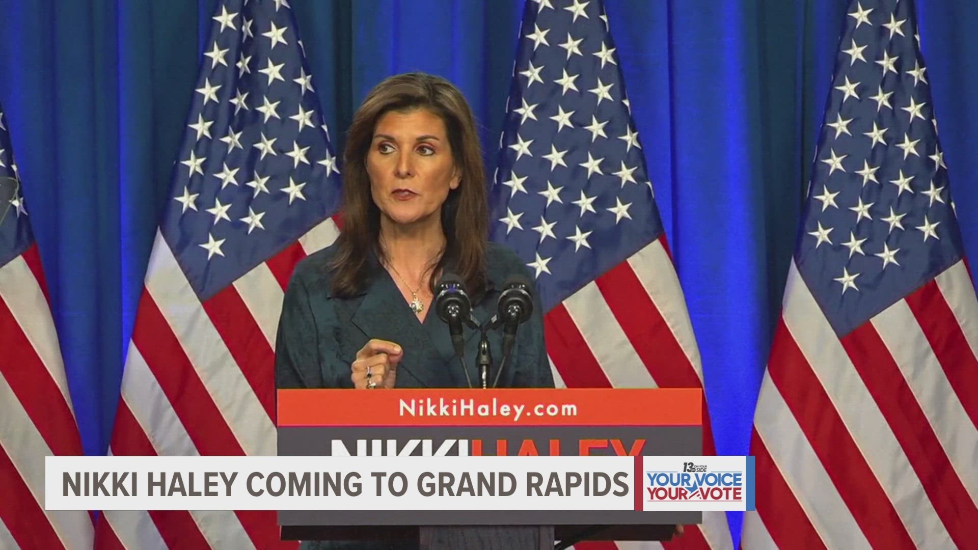 Republican presidential candidate Nikki Haley will be coming to Grand Rapids the day before Michiganders will cast their ballots in the primaries.