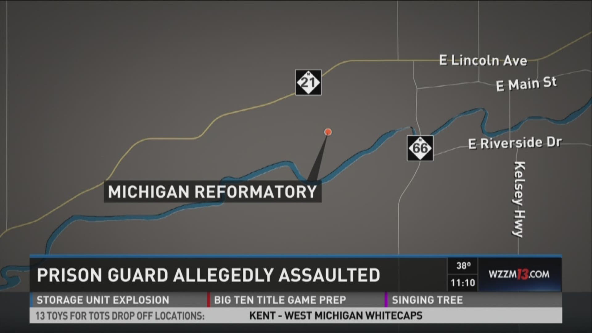 Officer hurt in alleged assault by prisoner at Mich. Reformatory