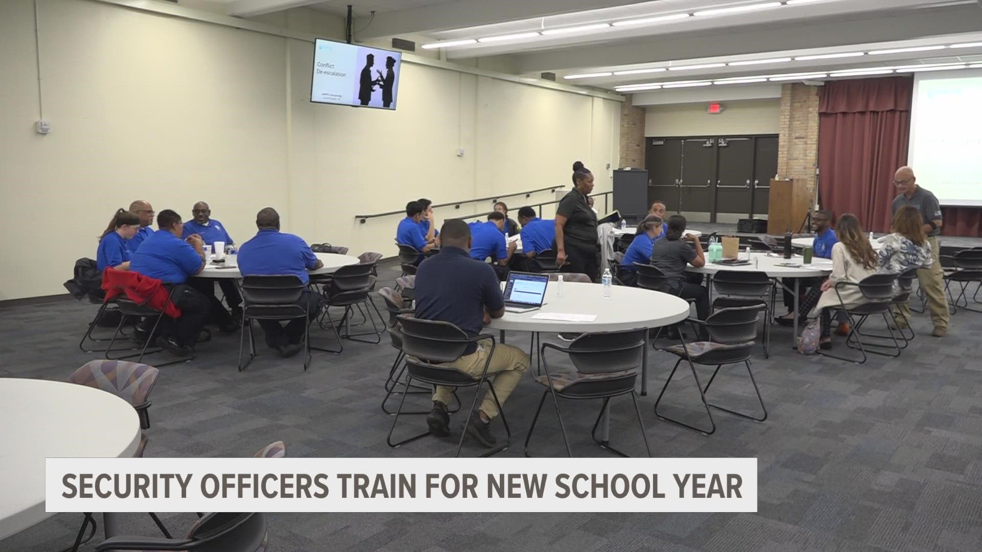Security officers train for new school year