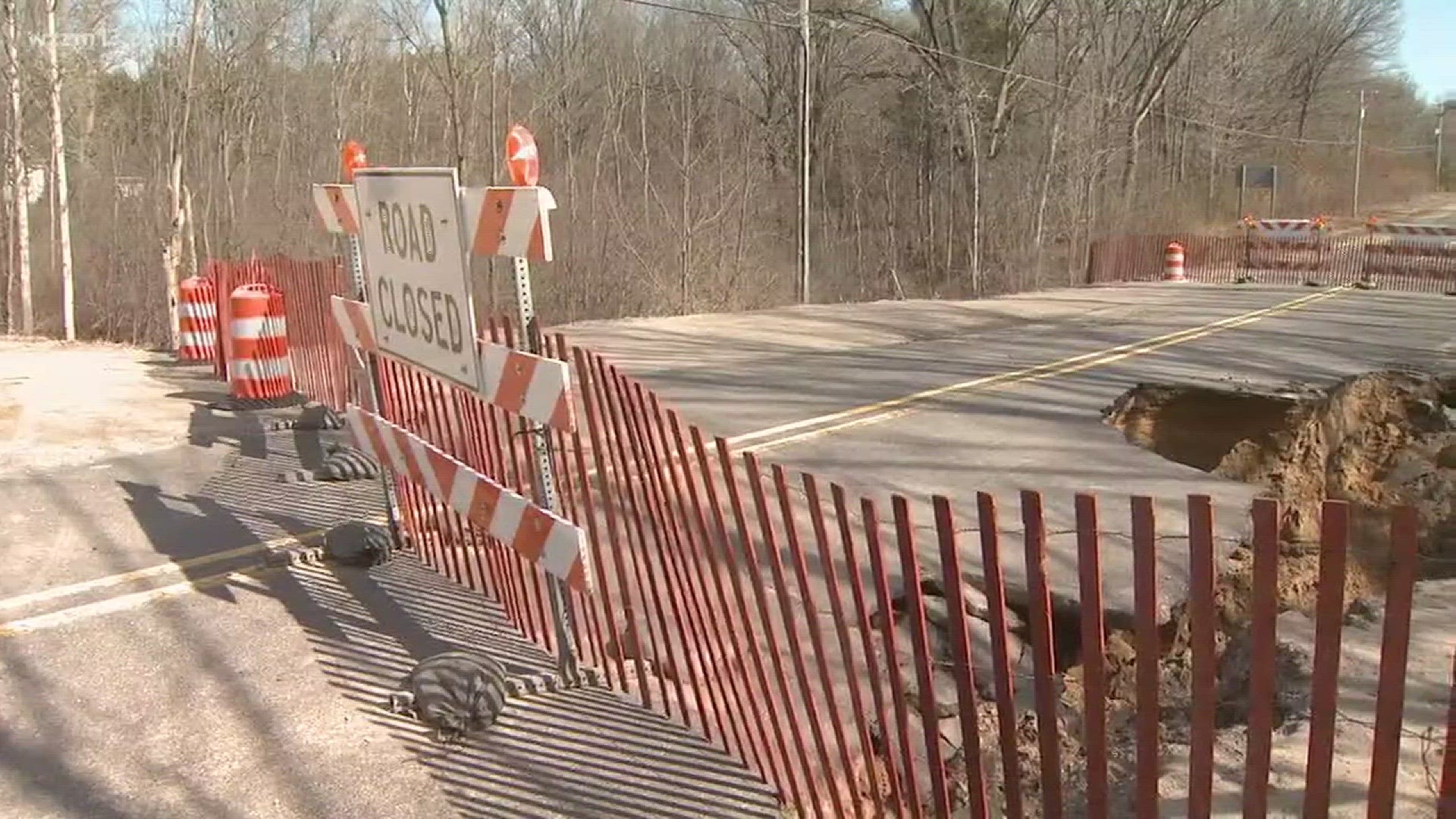 Muskegon Road washouts being fixed
