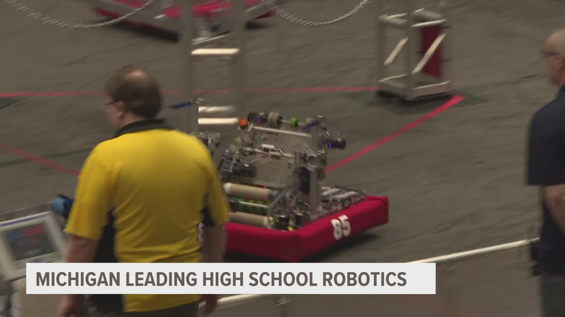 Michigan high schoolers making their mark as leaders in high school robotics, more teams than any other state or country.