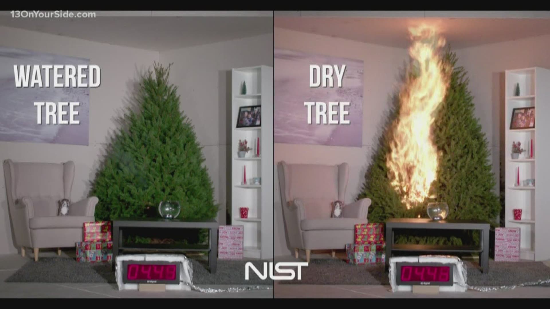 It's a forgotten danger during the holiday season, but Christmas tree fires happen in roughly 200 homes every year.
