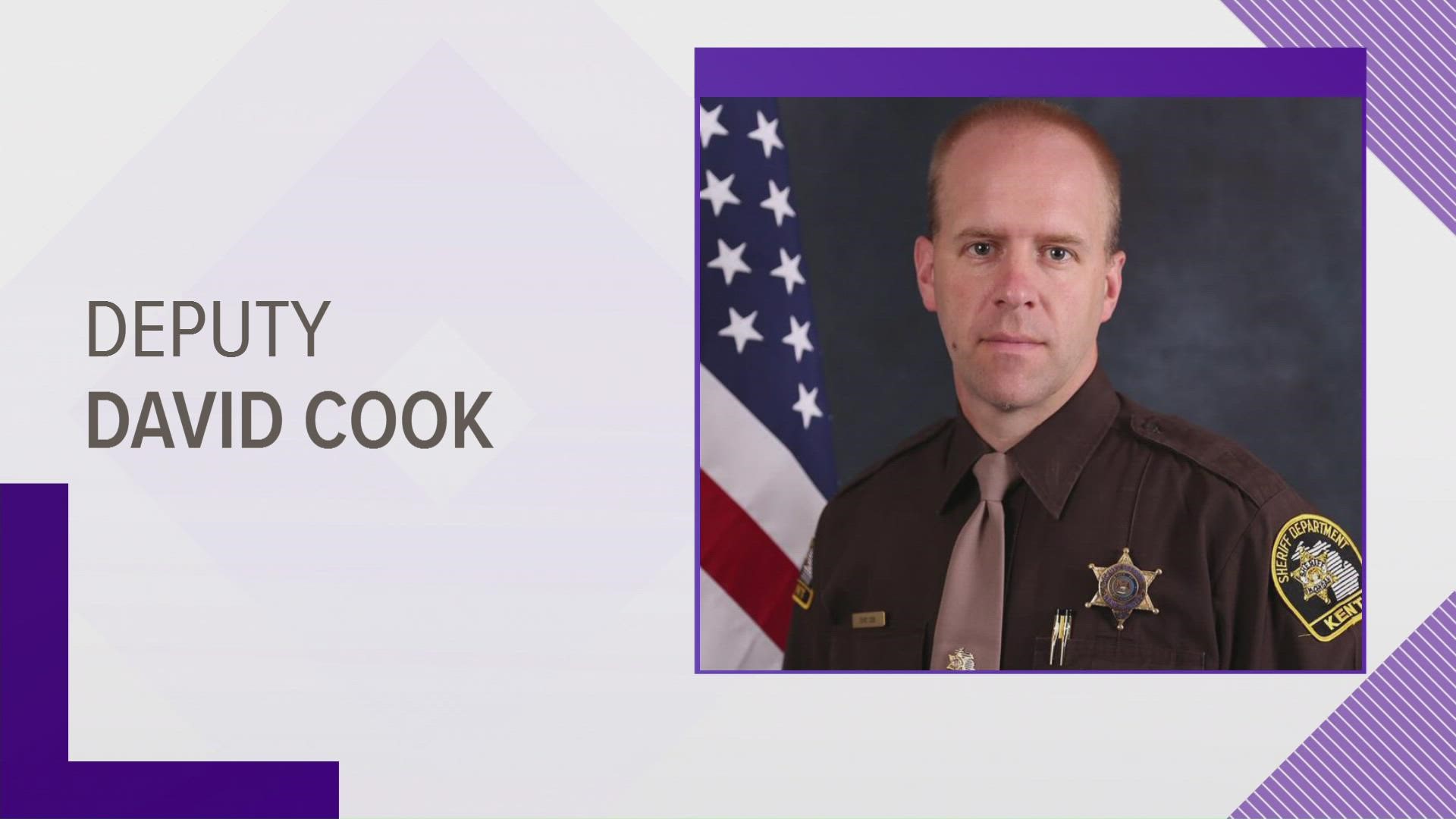 Deputy Cook had been hospitalized in the Intensive Care Unit and was on a ventilator before he passed.